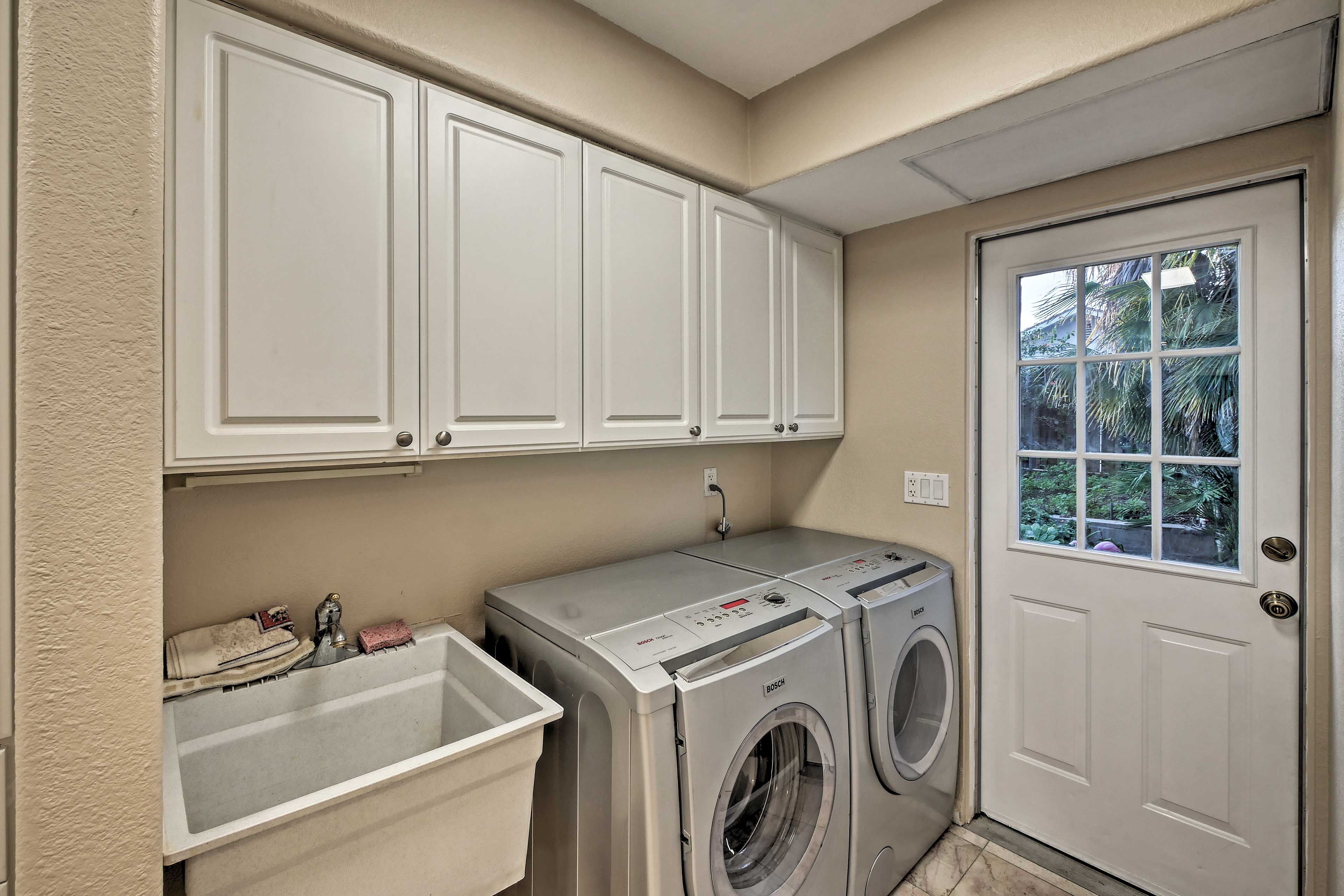 Laundry will be one less concern on your trip, with an in-unit washer & dryer!
