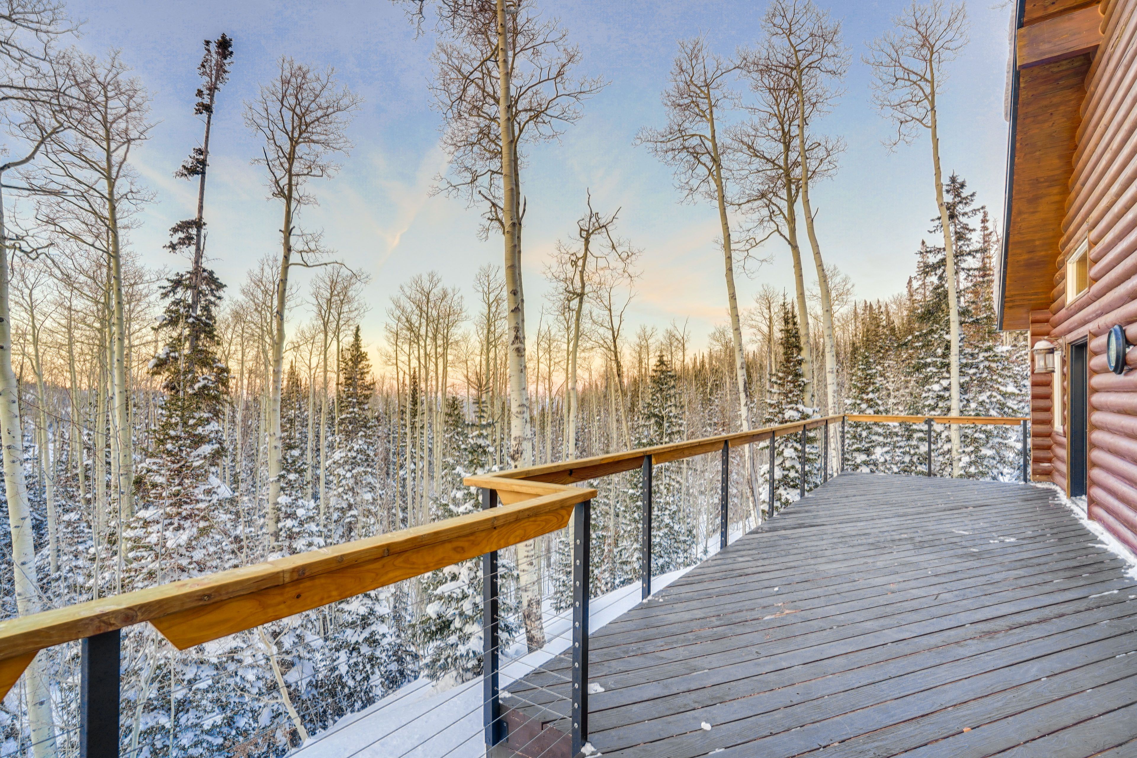 Deck View in Winter
