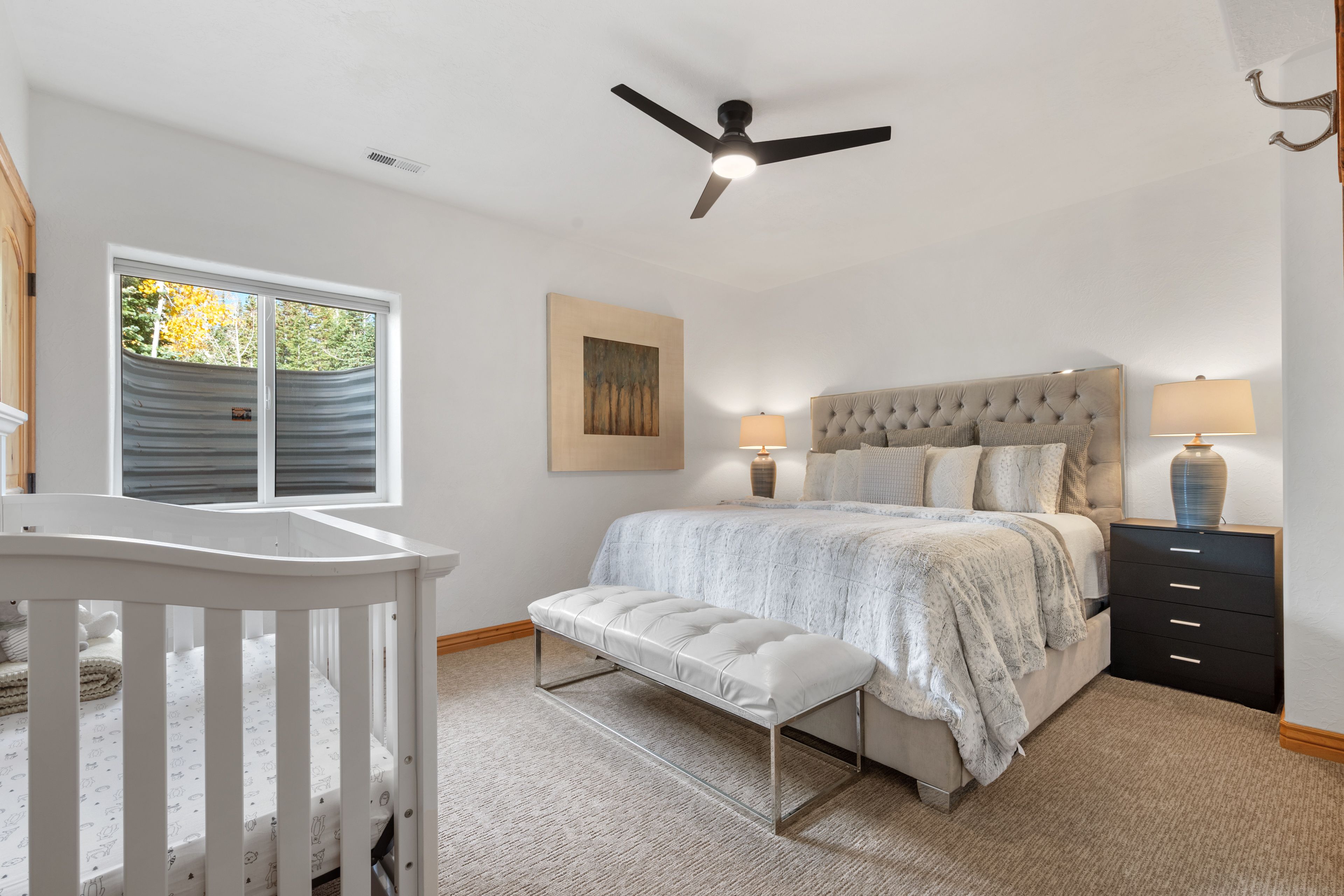 Bedroom 3 | King Bed | Full-Size Crib