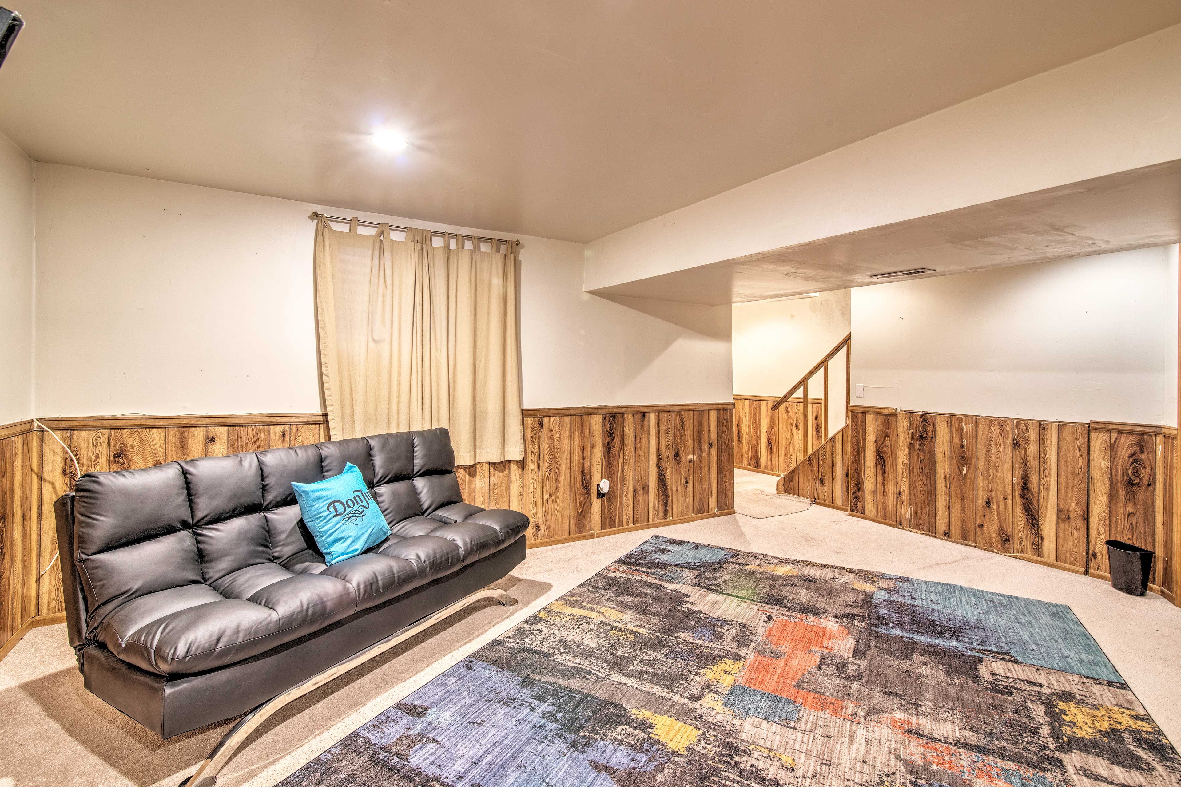 You can use this futon for additional sleeping.