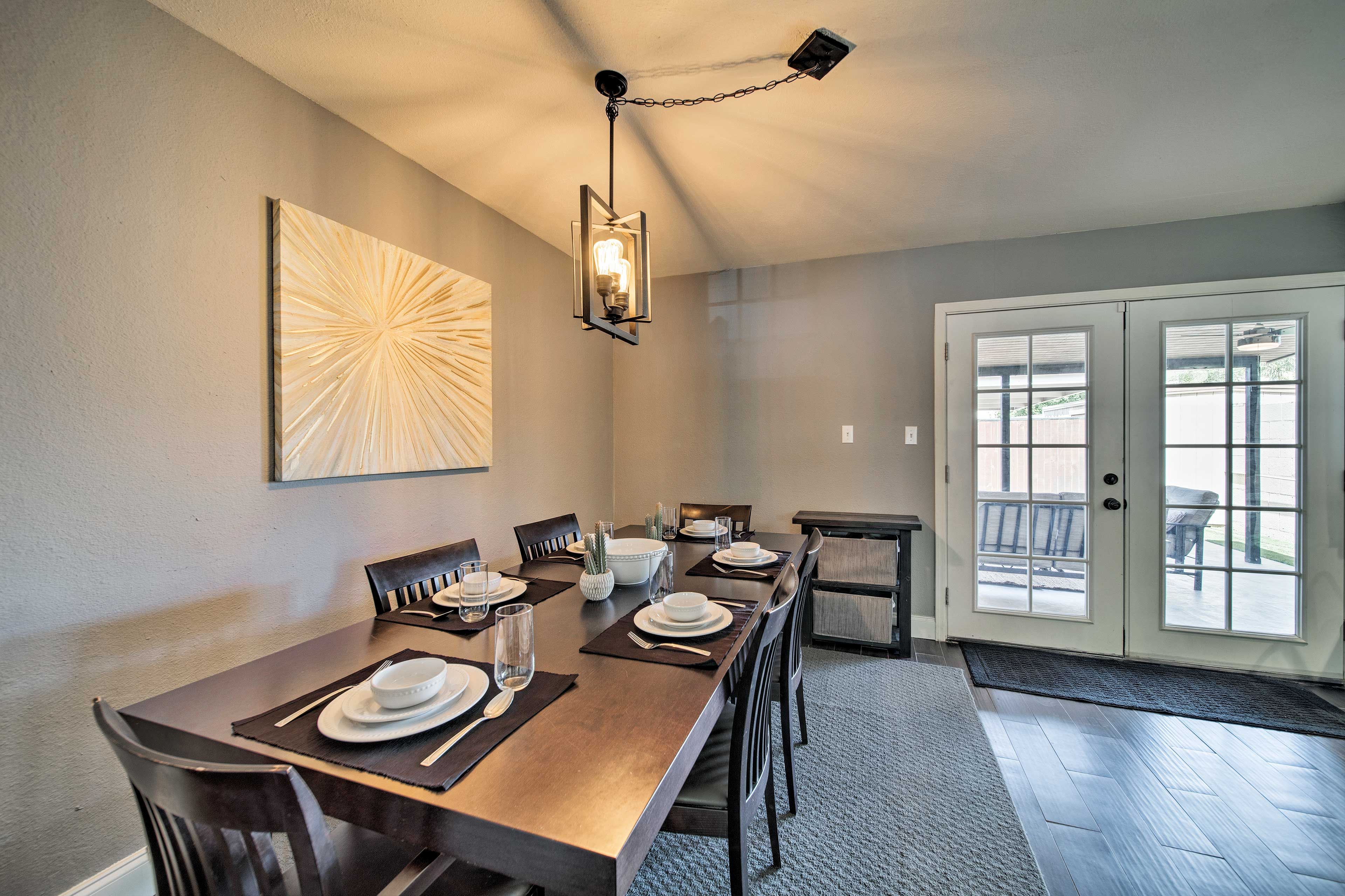 Set the dining table for a memorable family feast.