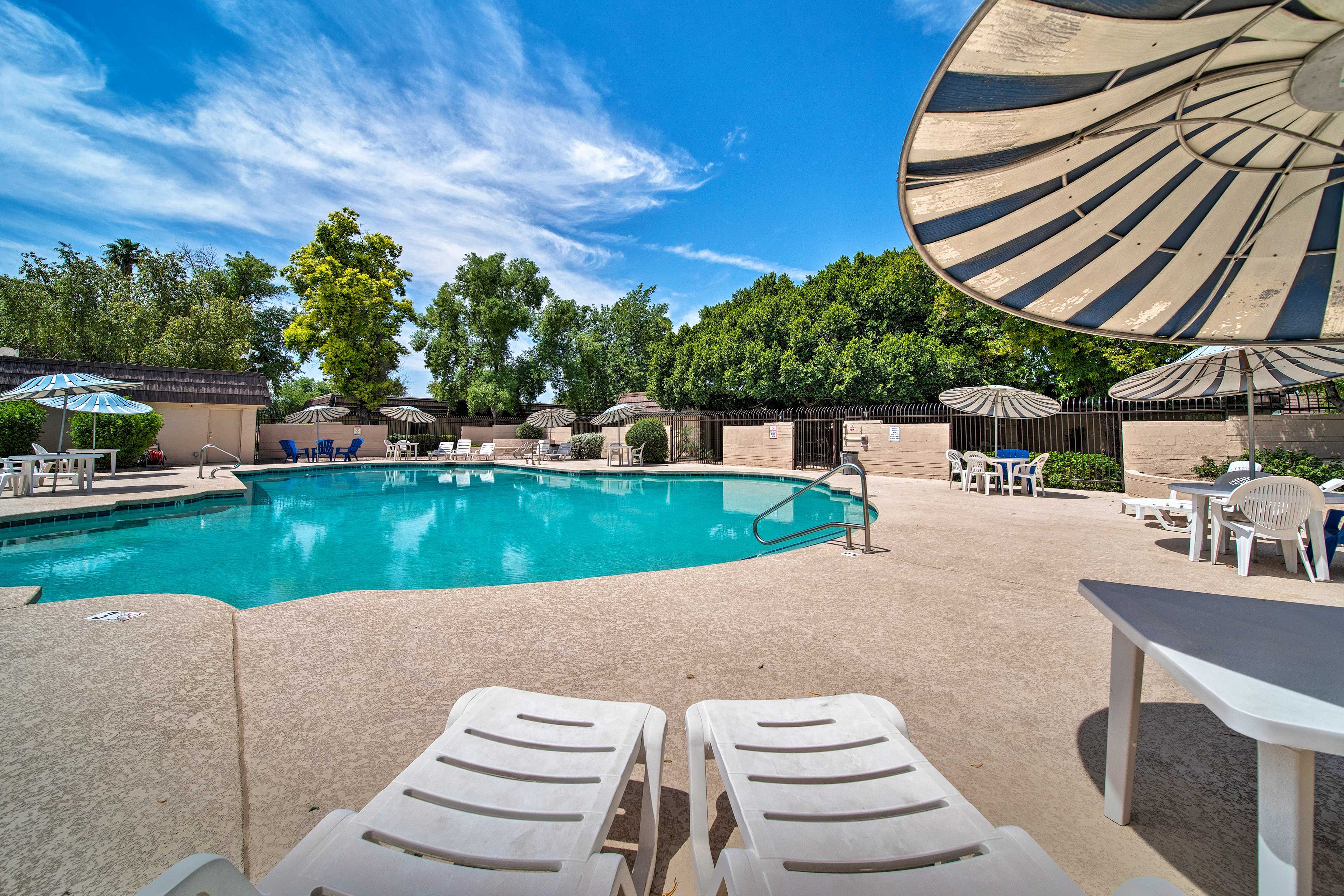 Soak up the sun at the outdoor community pool.