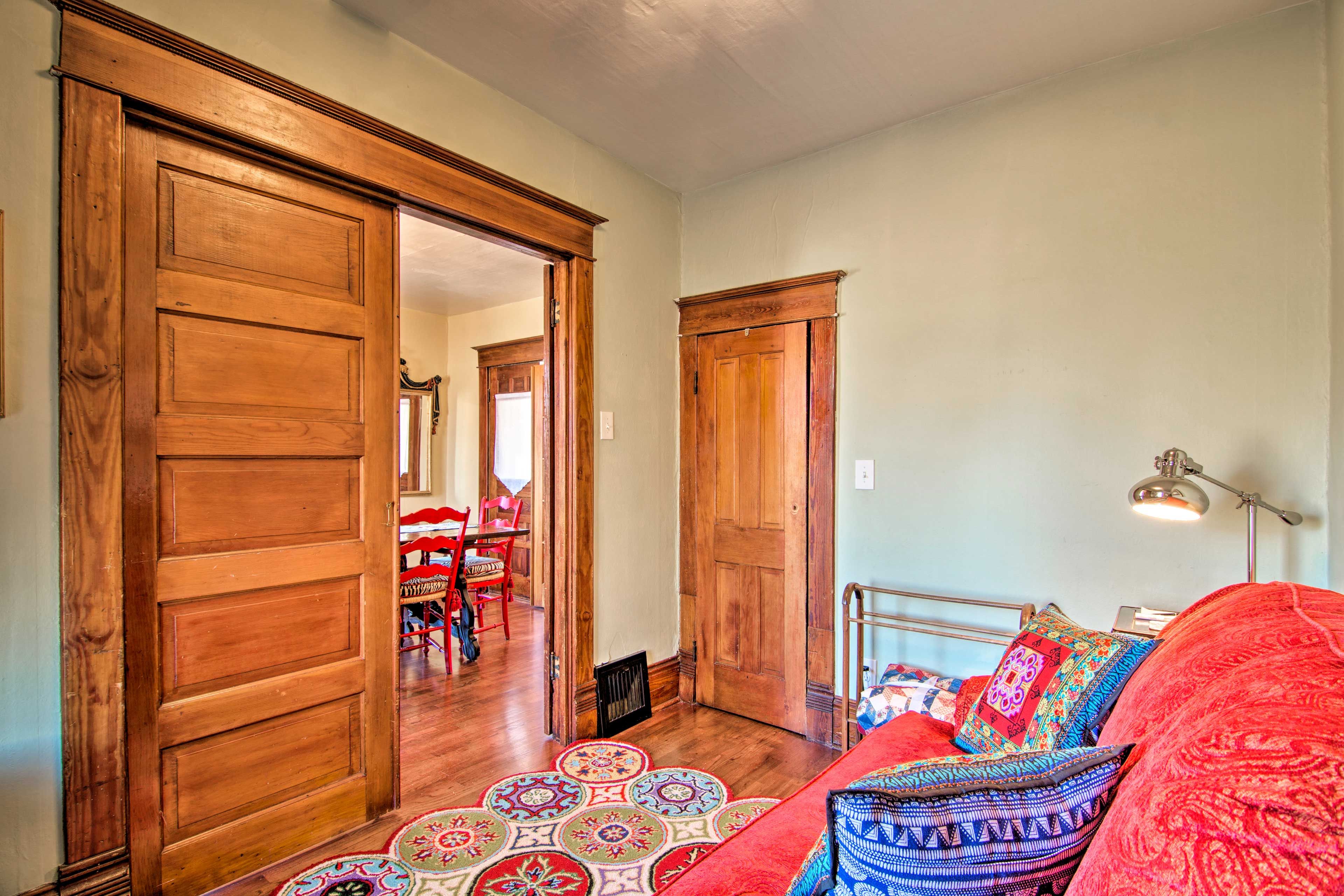 This extra sitting room is adjacent to the dining room.