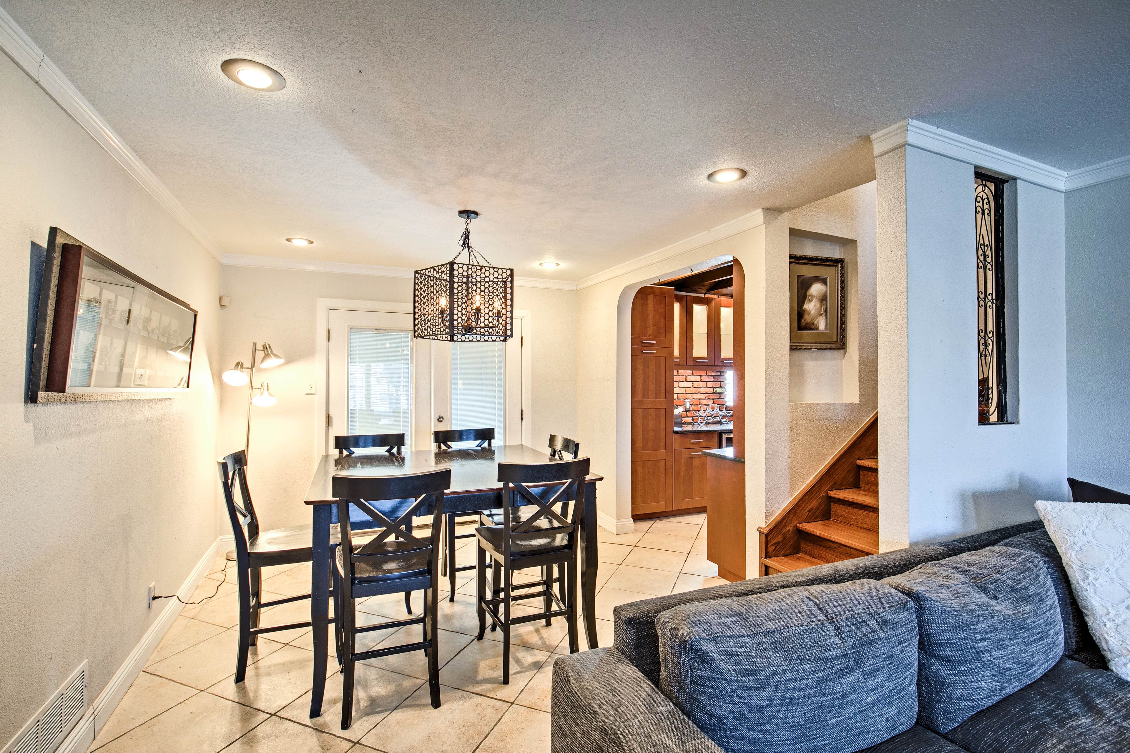 Gather around the dining table for a memorable family meal.
