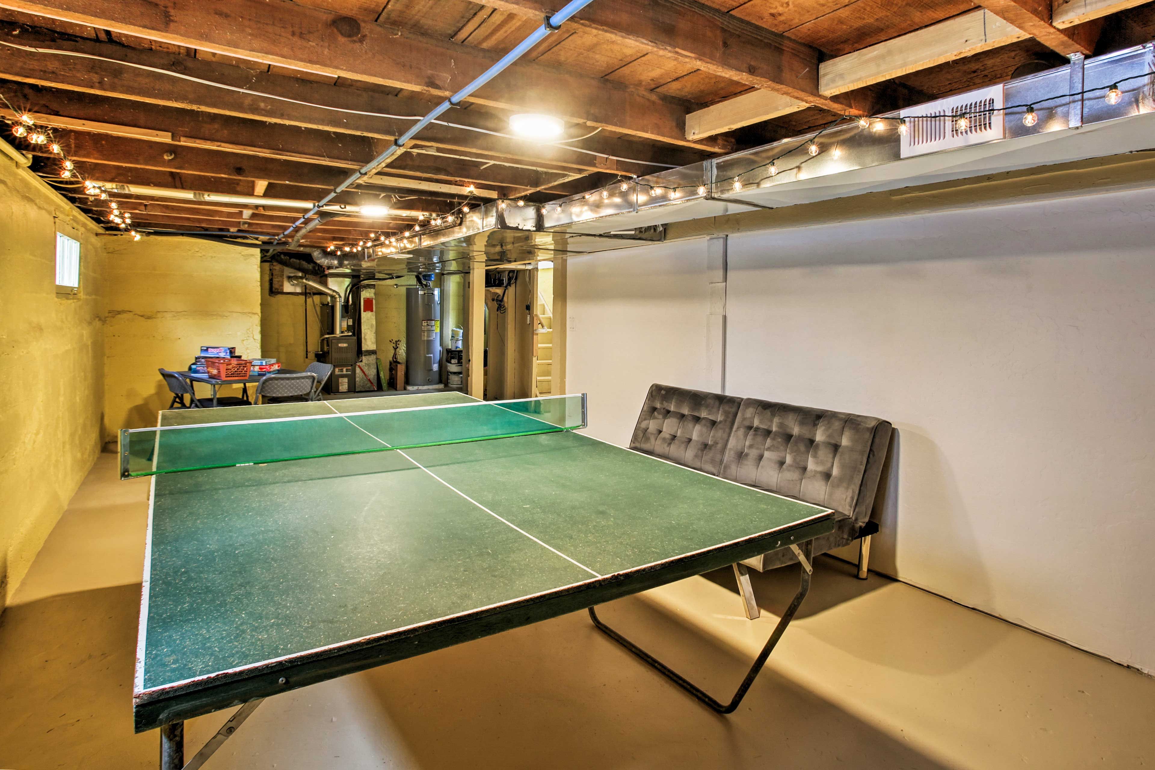 Show off your skills in the game room.