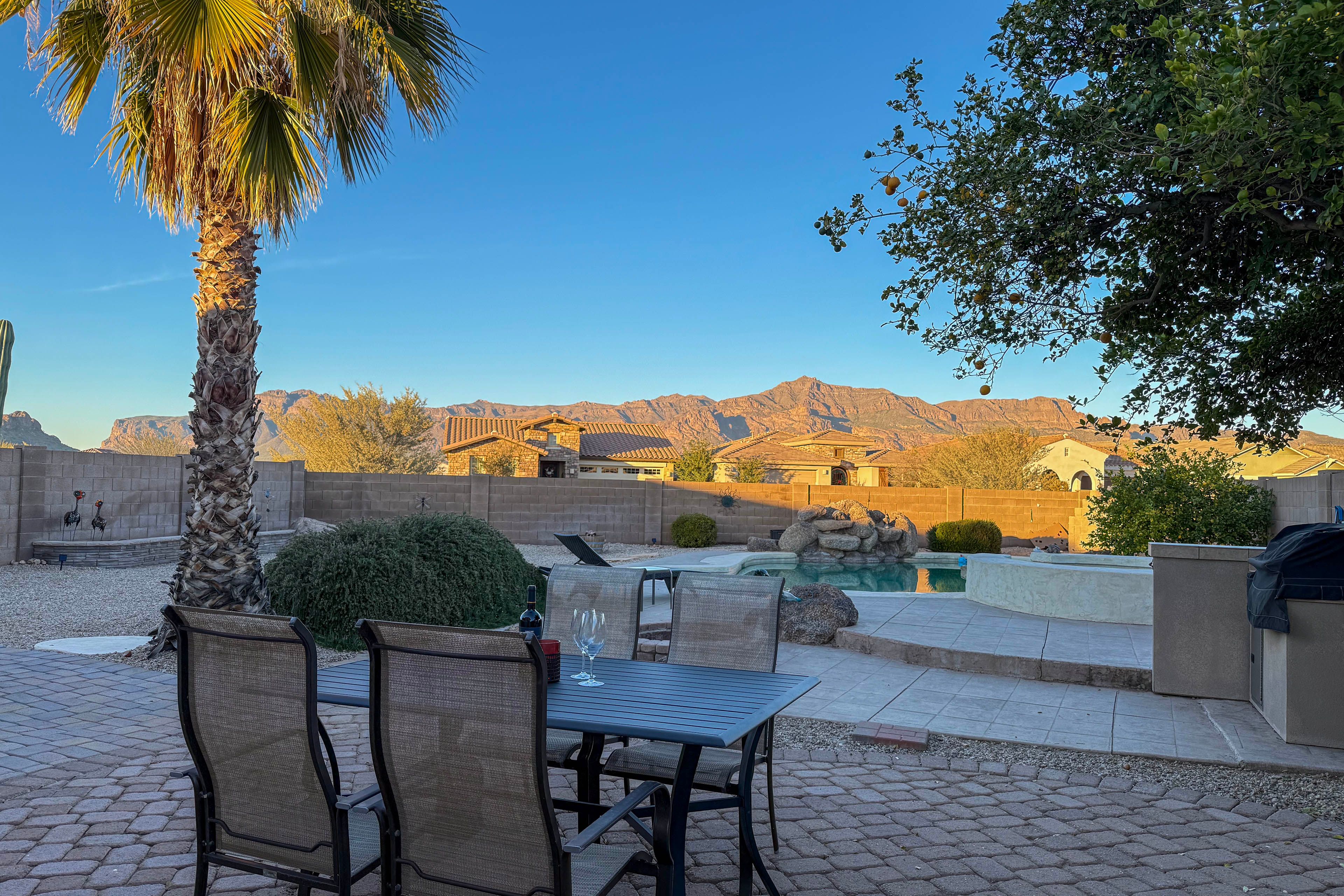Private Patio | Mountain Views