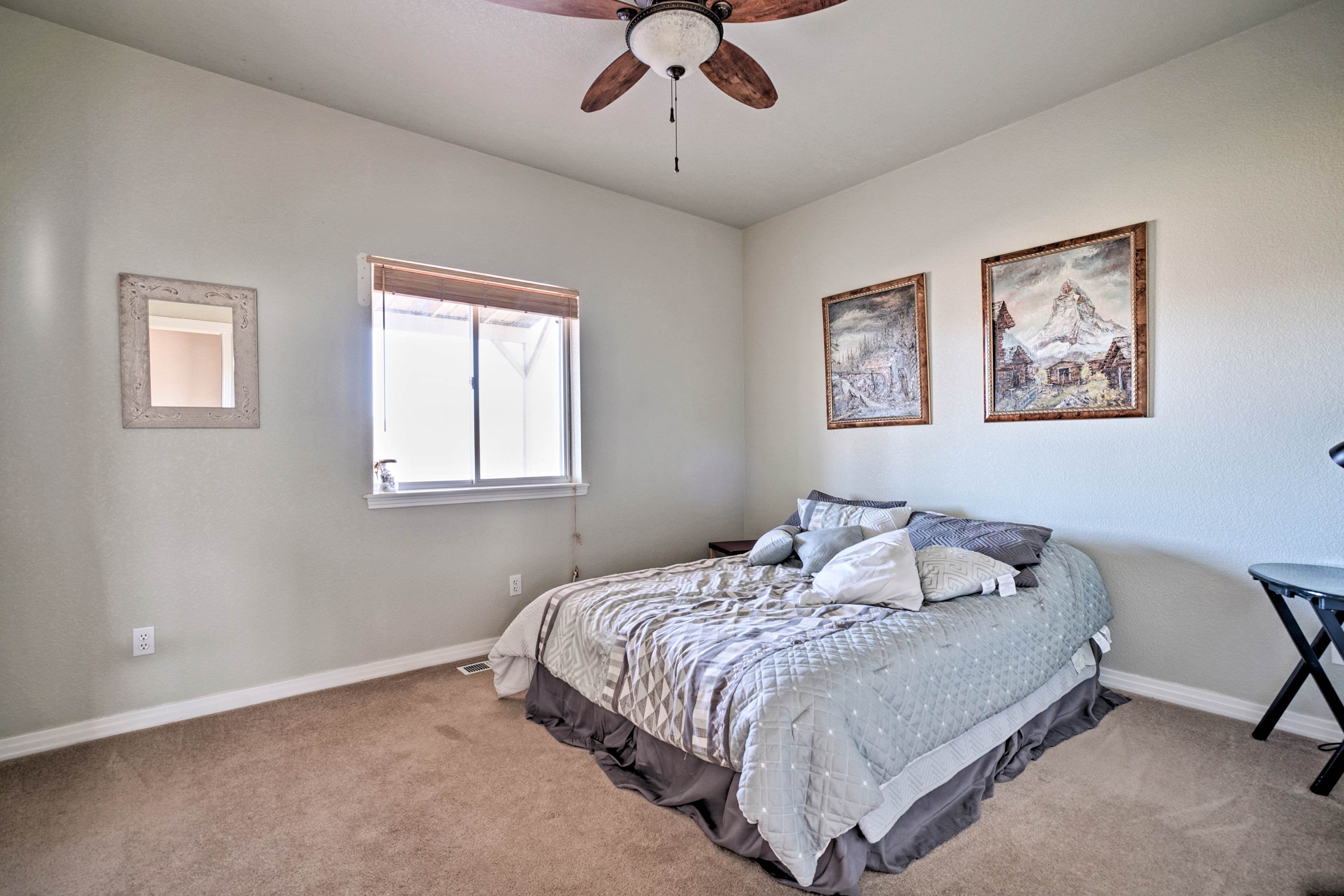 The second bedroom is perfect for a couple.