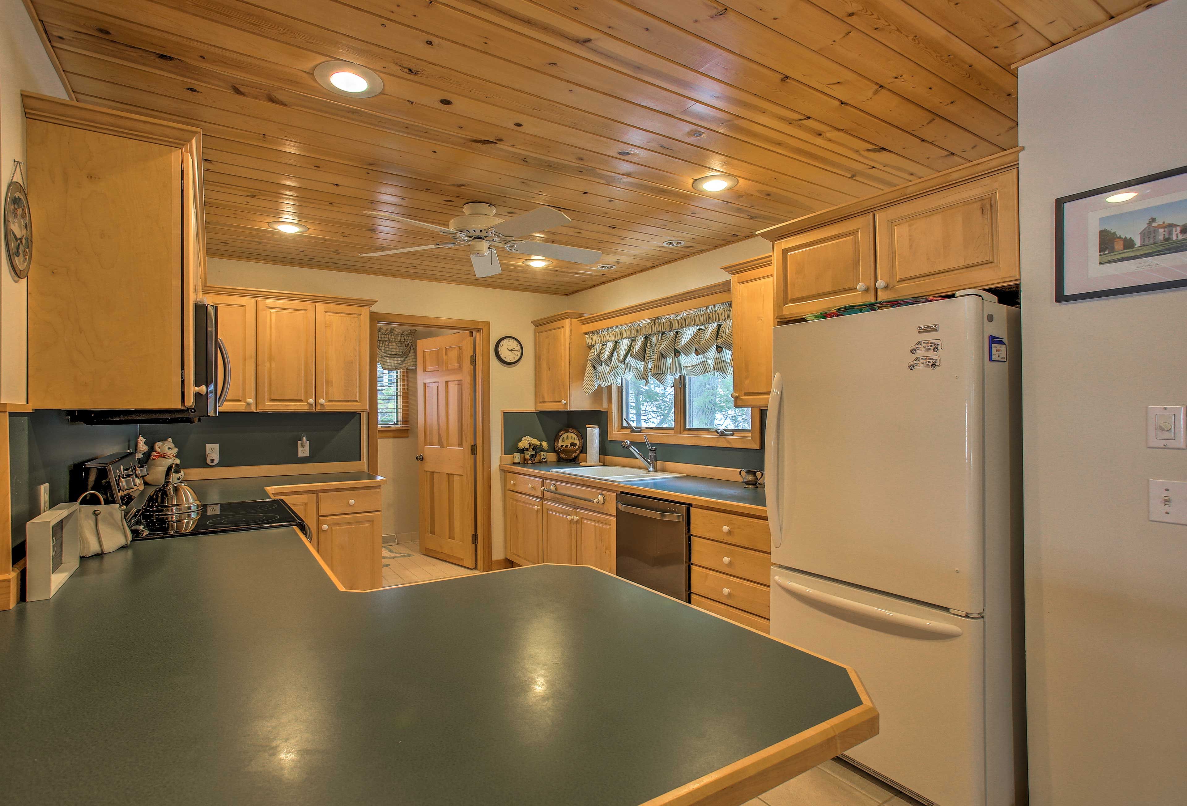 Prepare your favorite meals in the fully equipped kitchen.