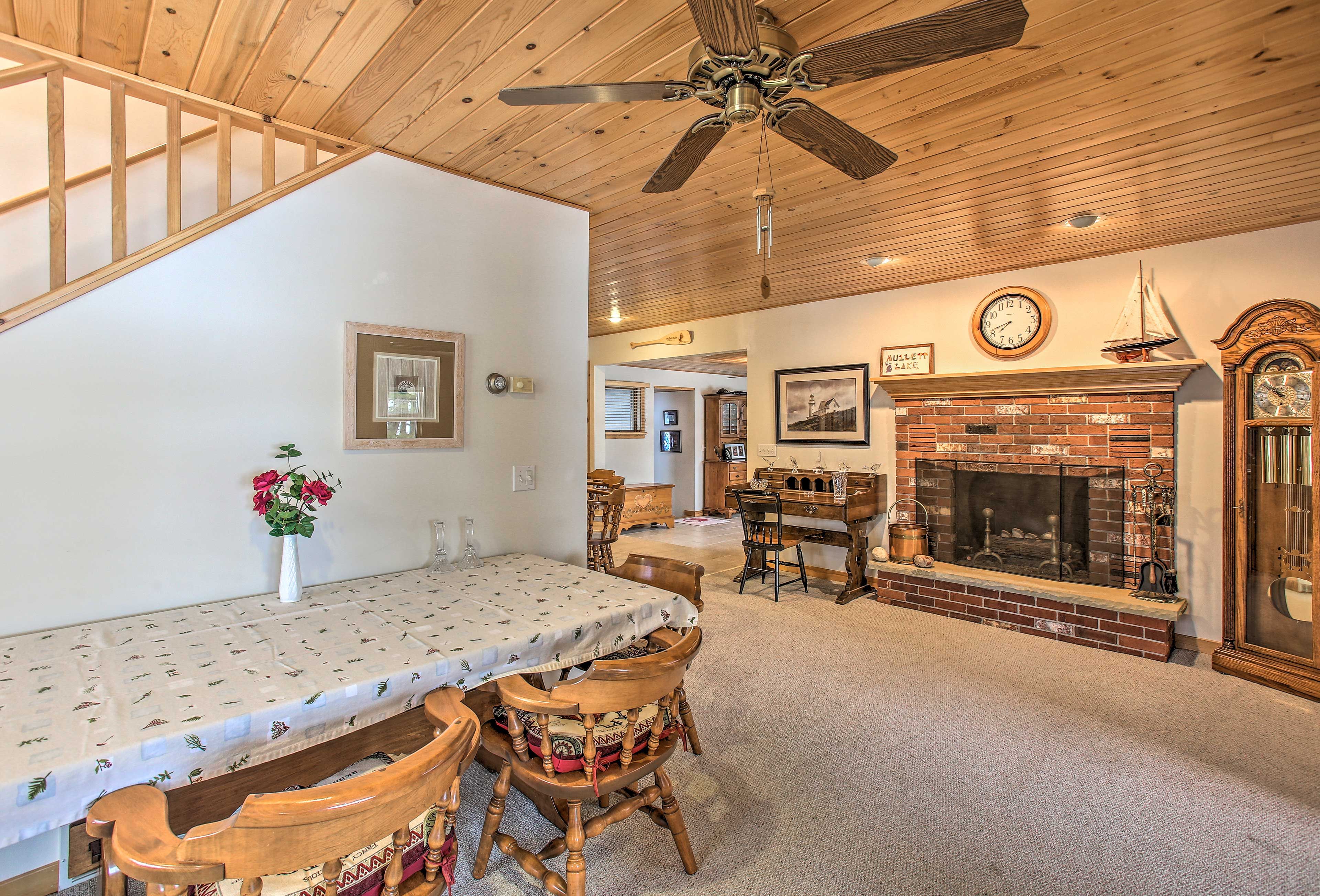 Gather at the dining table to share home-cooked meals.