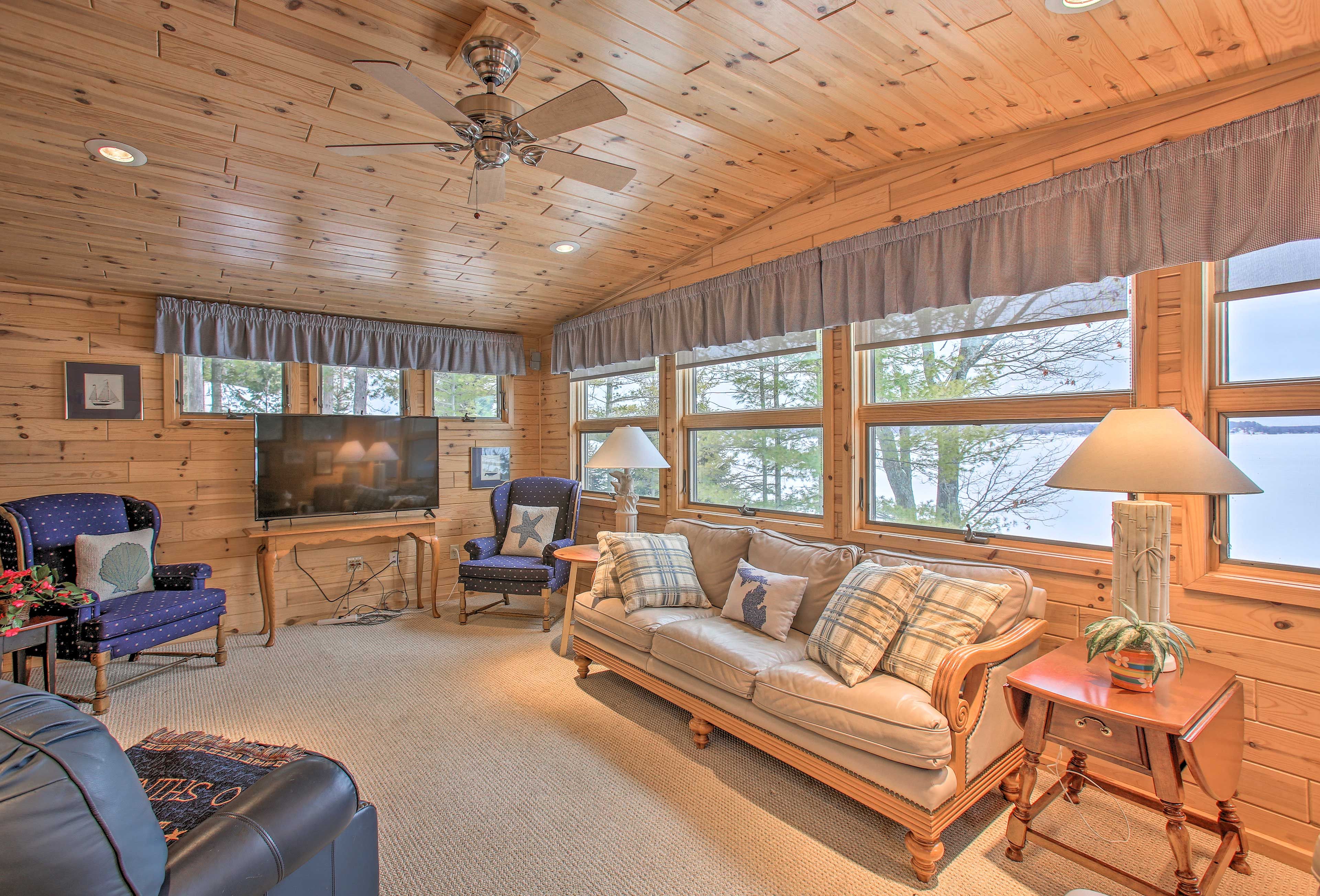 Make yourself at home in the cozy interior.