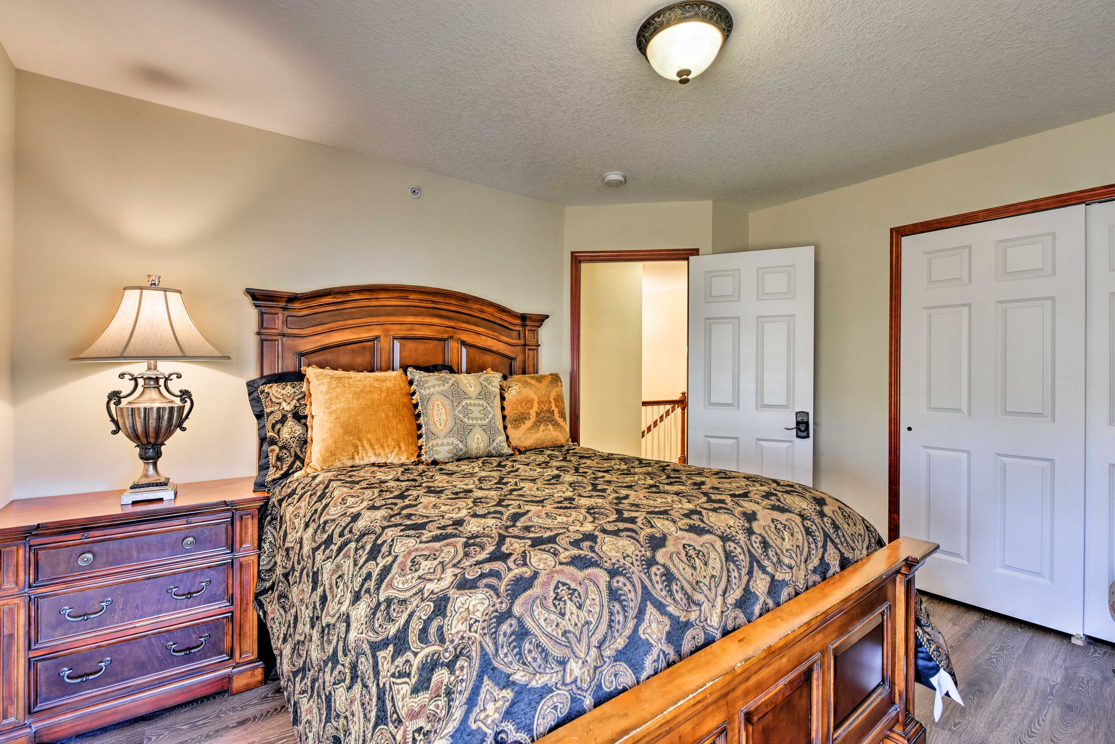 You'll have ample closet space for your vacation wardrobe.