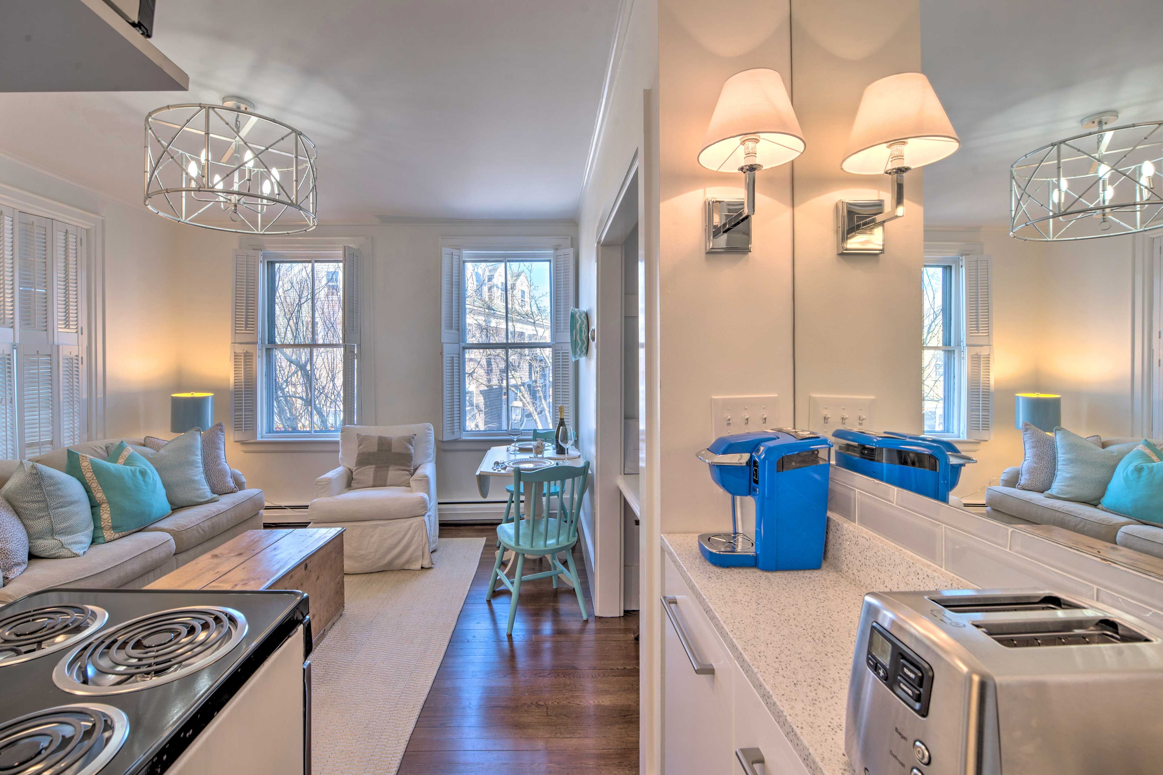 Kitchenette | Keurig Coffee Maker | Toaster