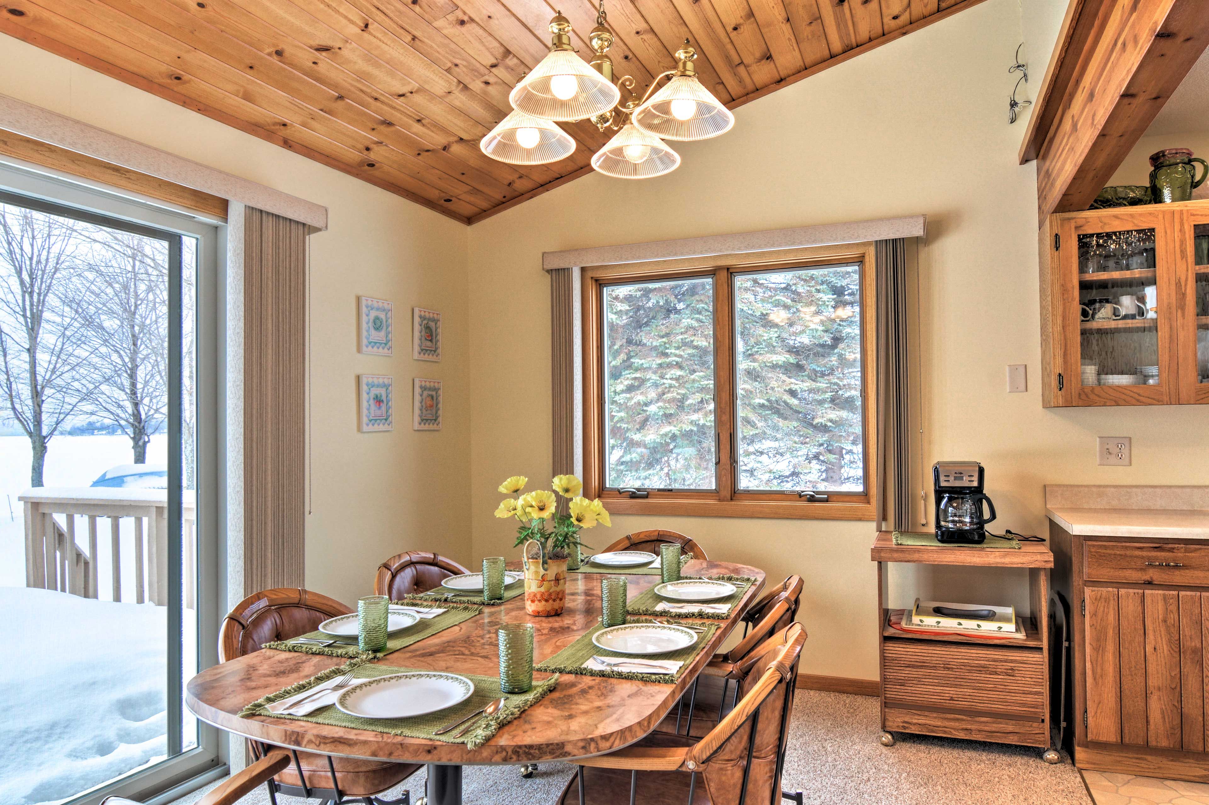 Gather around this beautiful dining table for family meals!