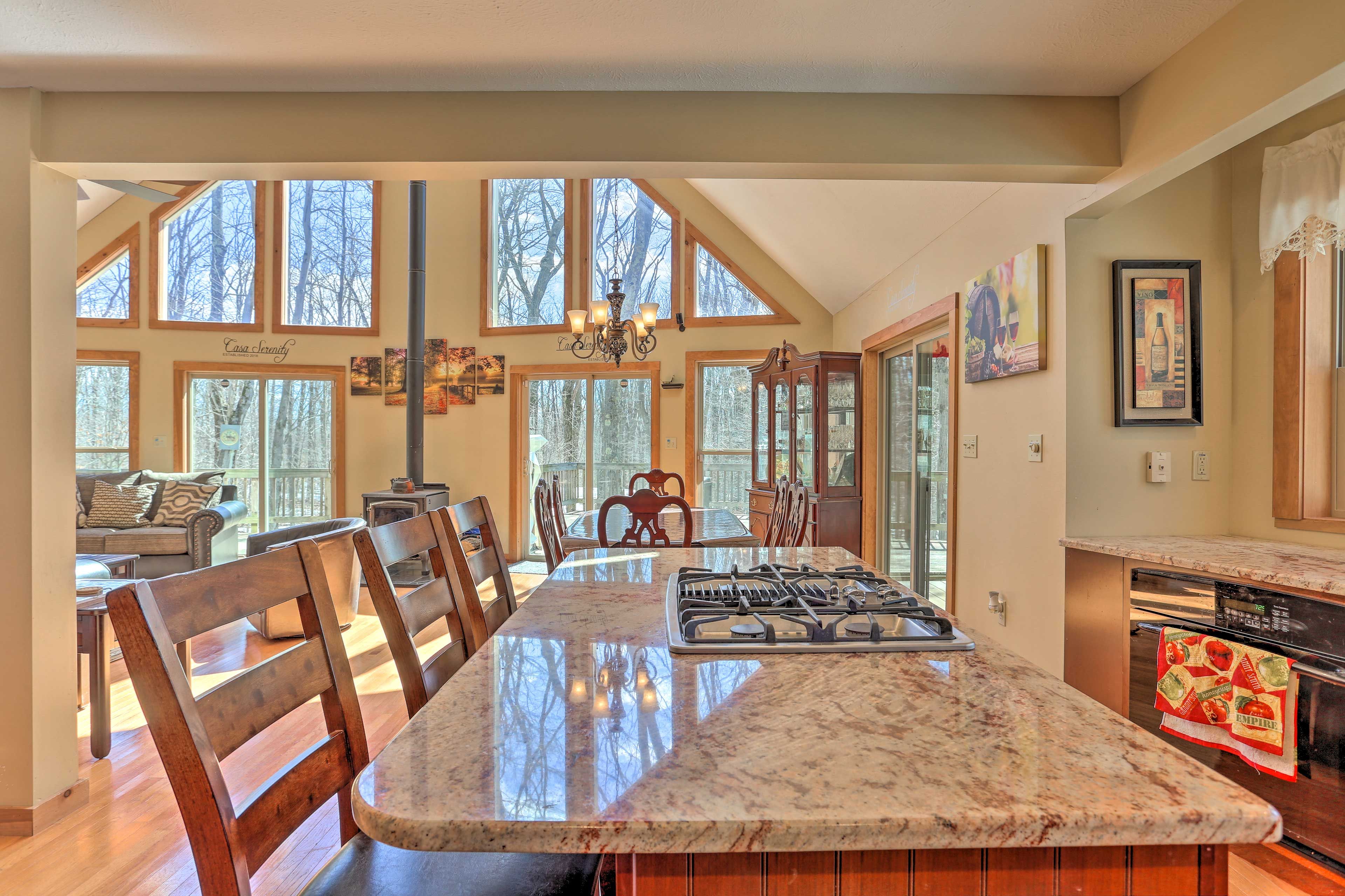Prepare a 5-star feast on the granite island.