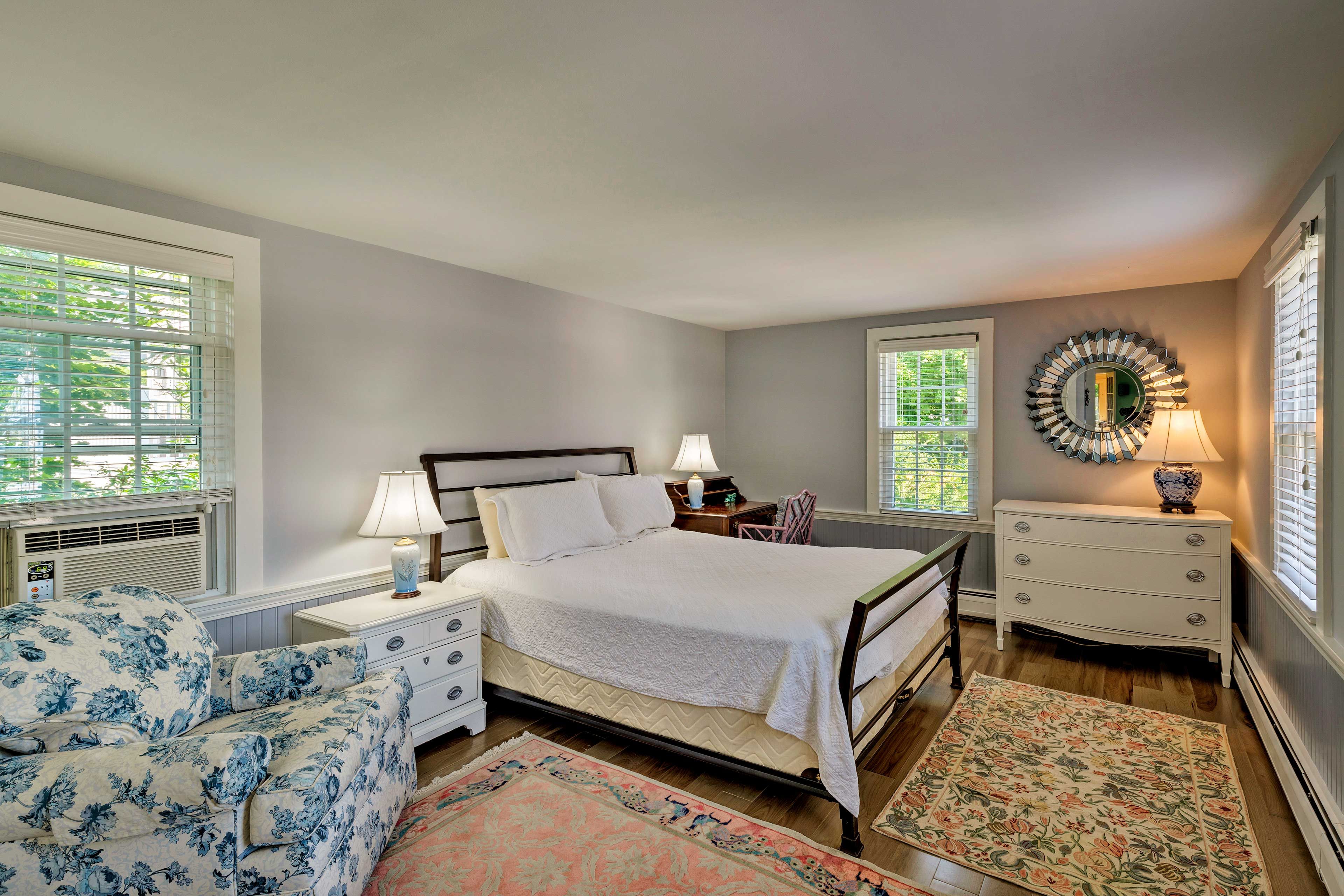 Bedroom 1 | Queen Bed | Linens Provided | Window A/C Unit