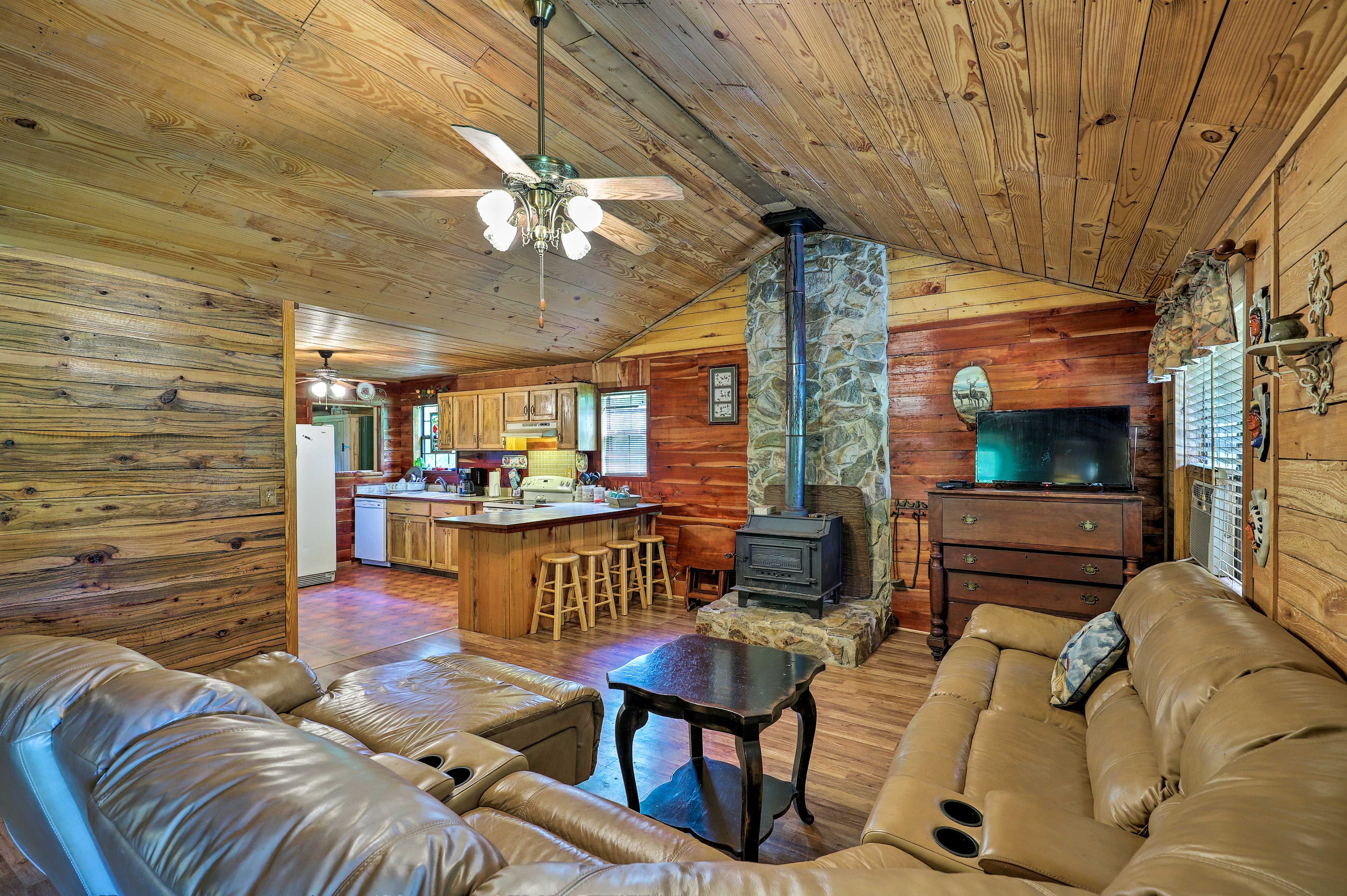 Living Room | Wood-Burning Stove | Pet Friendly