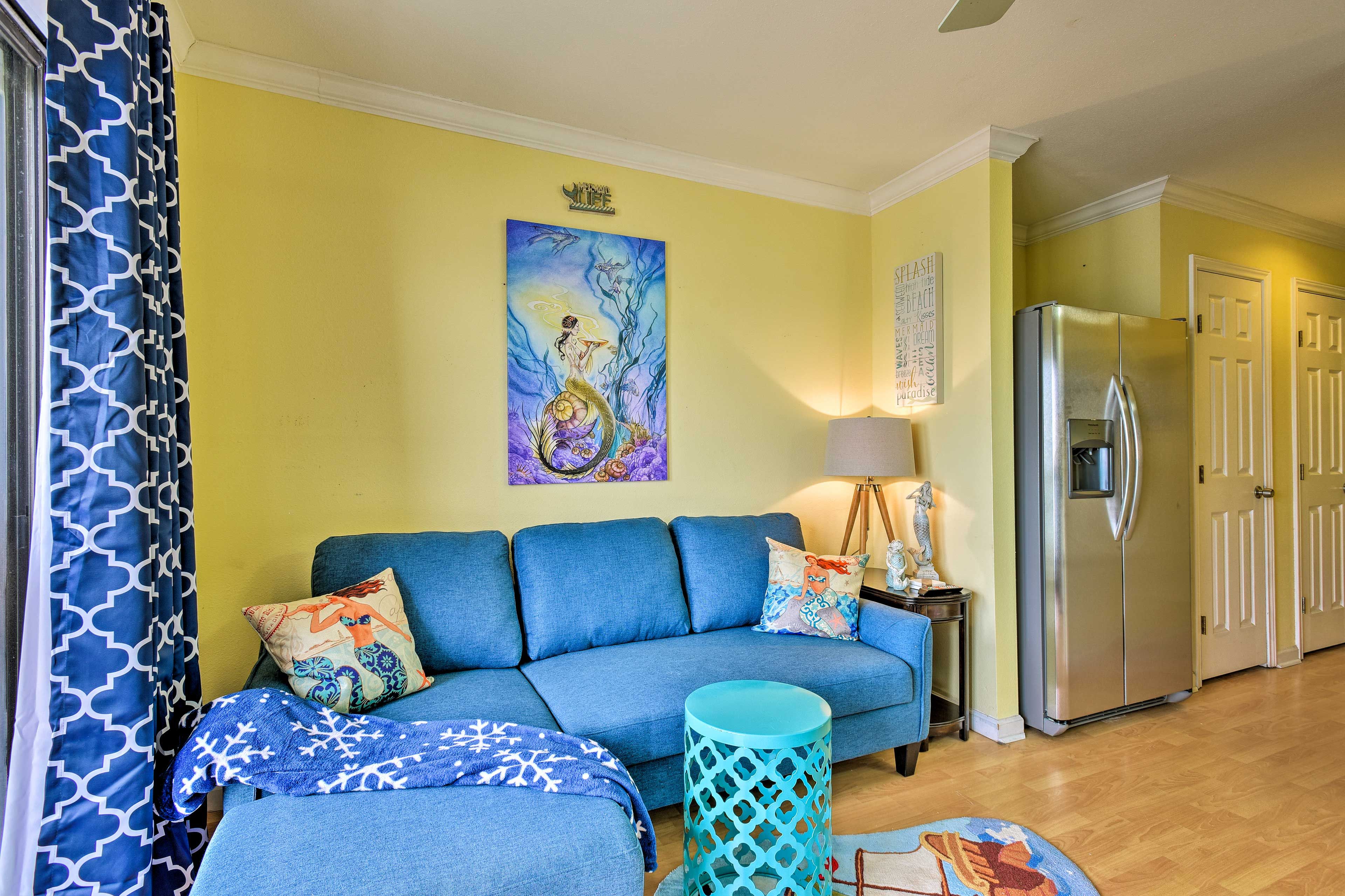 Corpus Christi Vacation Rental | 1BR | 1BA | 450 Sq Ft | Stairs Required