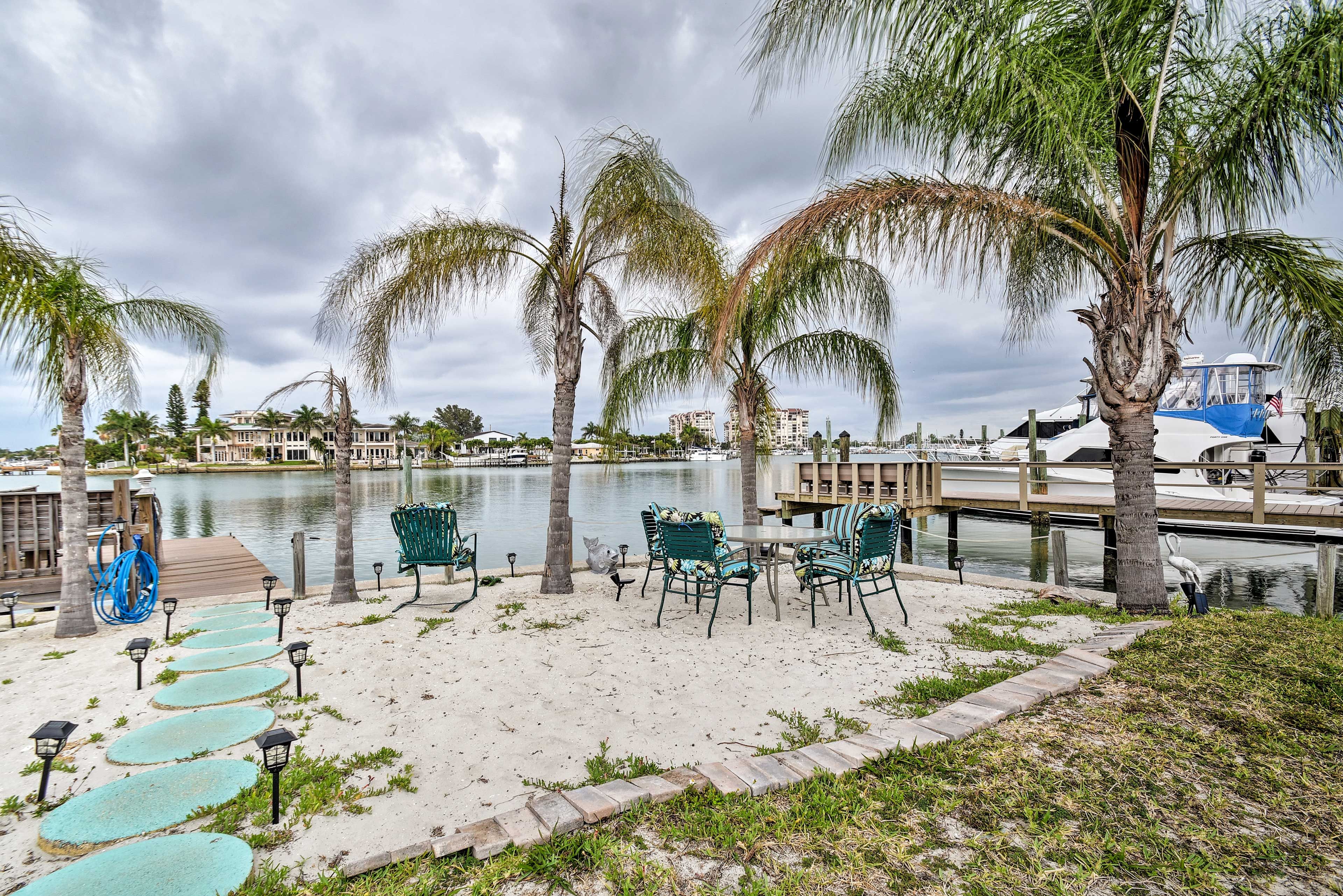 There is ample outdoor seating for everyone!
