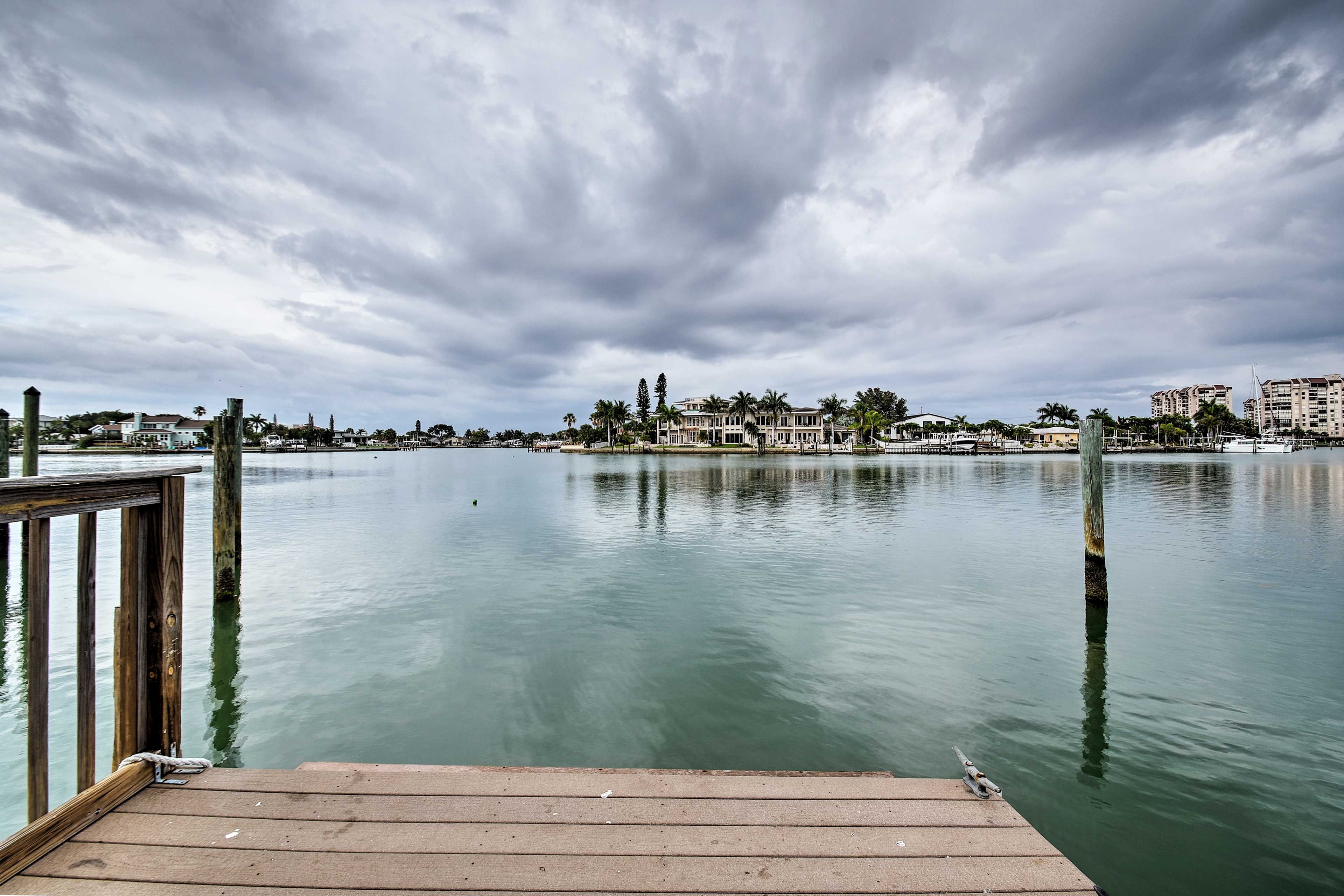 Beat the heat and let your feet dangle at the end of the dock!