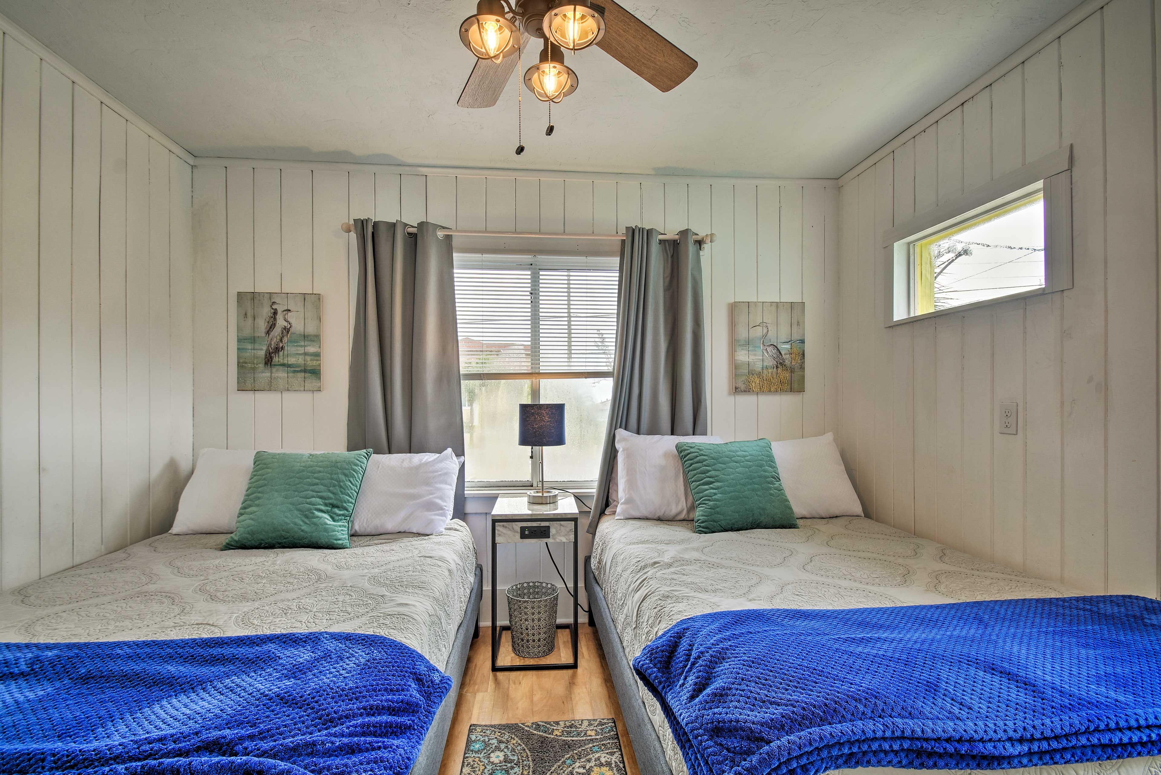 Turn the ceiling fan on to keep a breeze flowing at night!