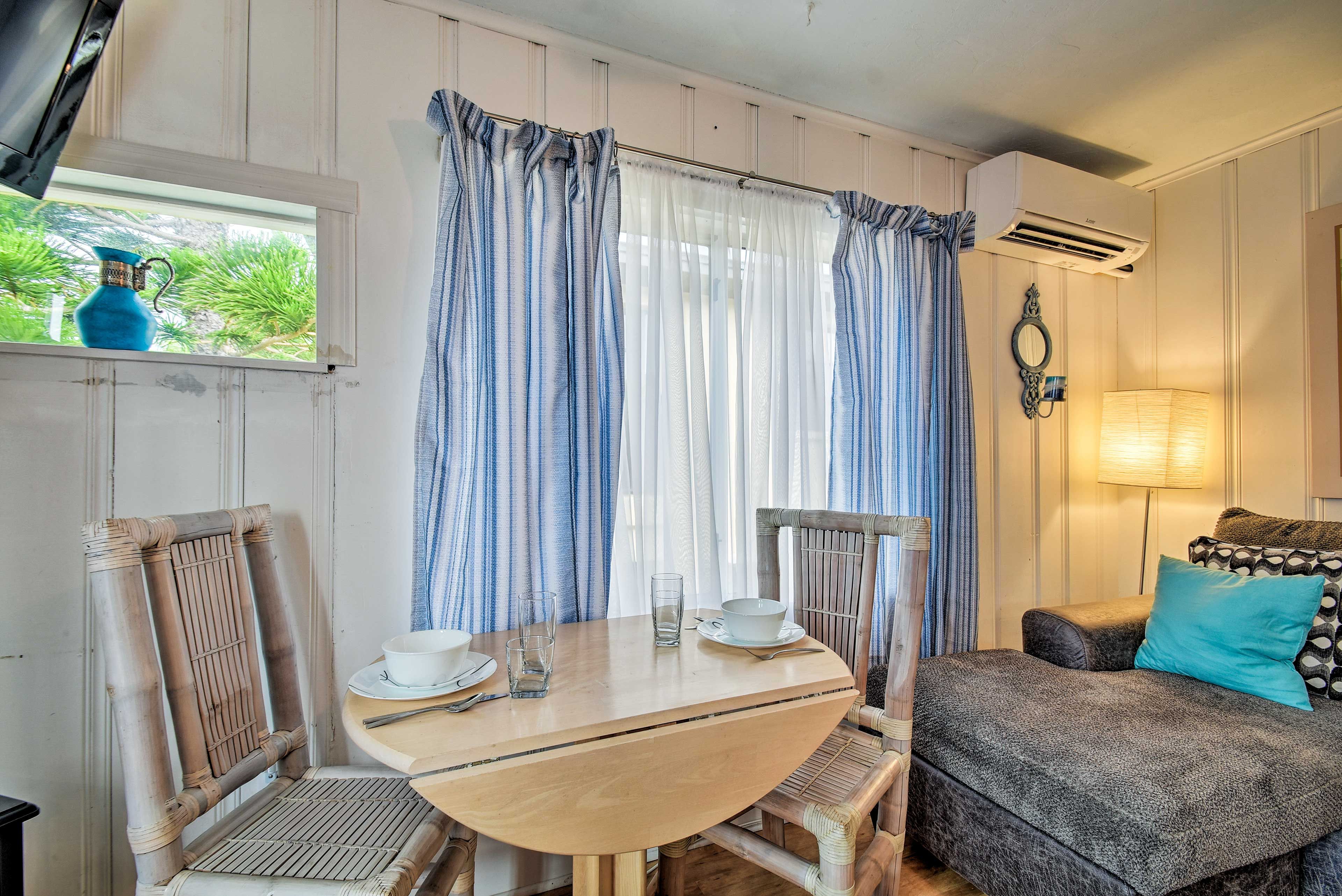Enjoy a simple morning breakfast before heading to the beach.