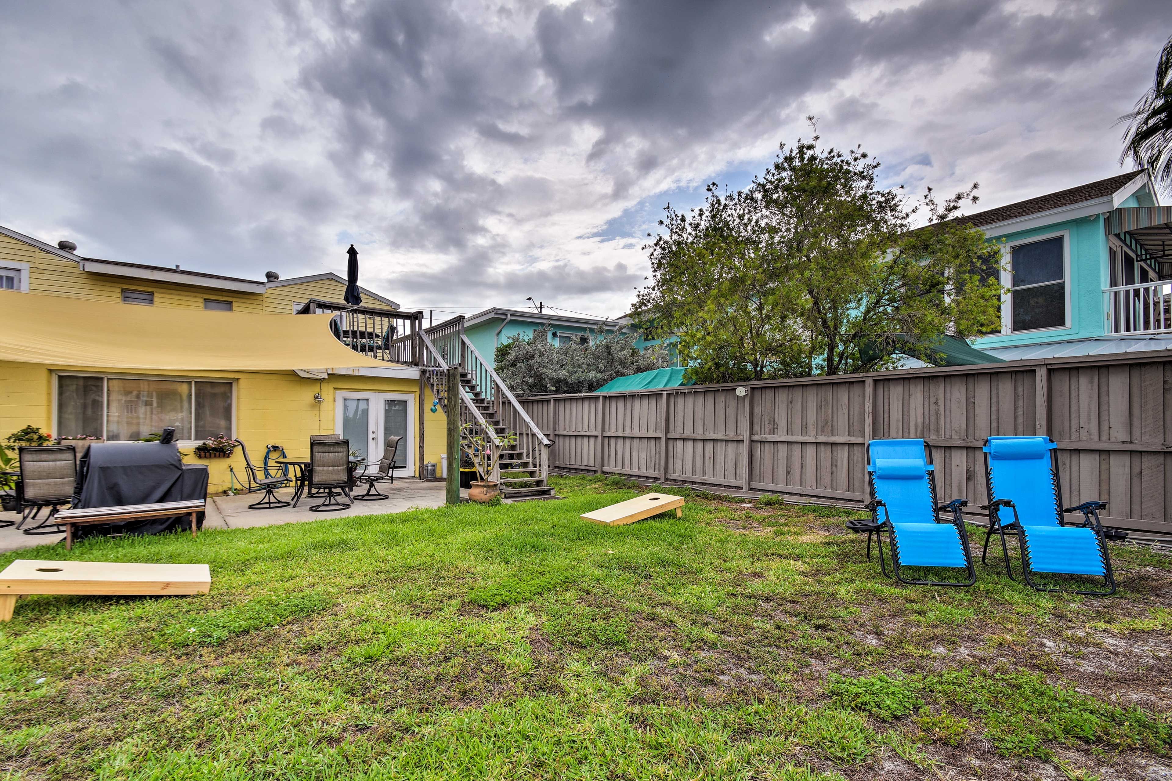Kids will love running around the large yard.