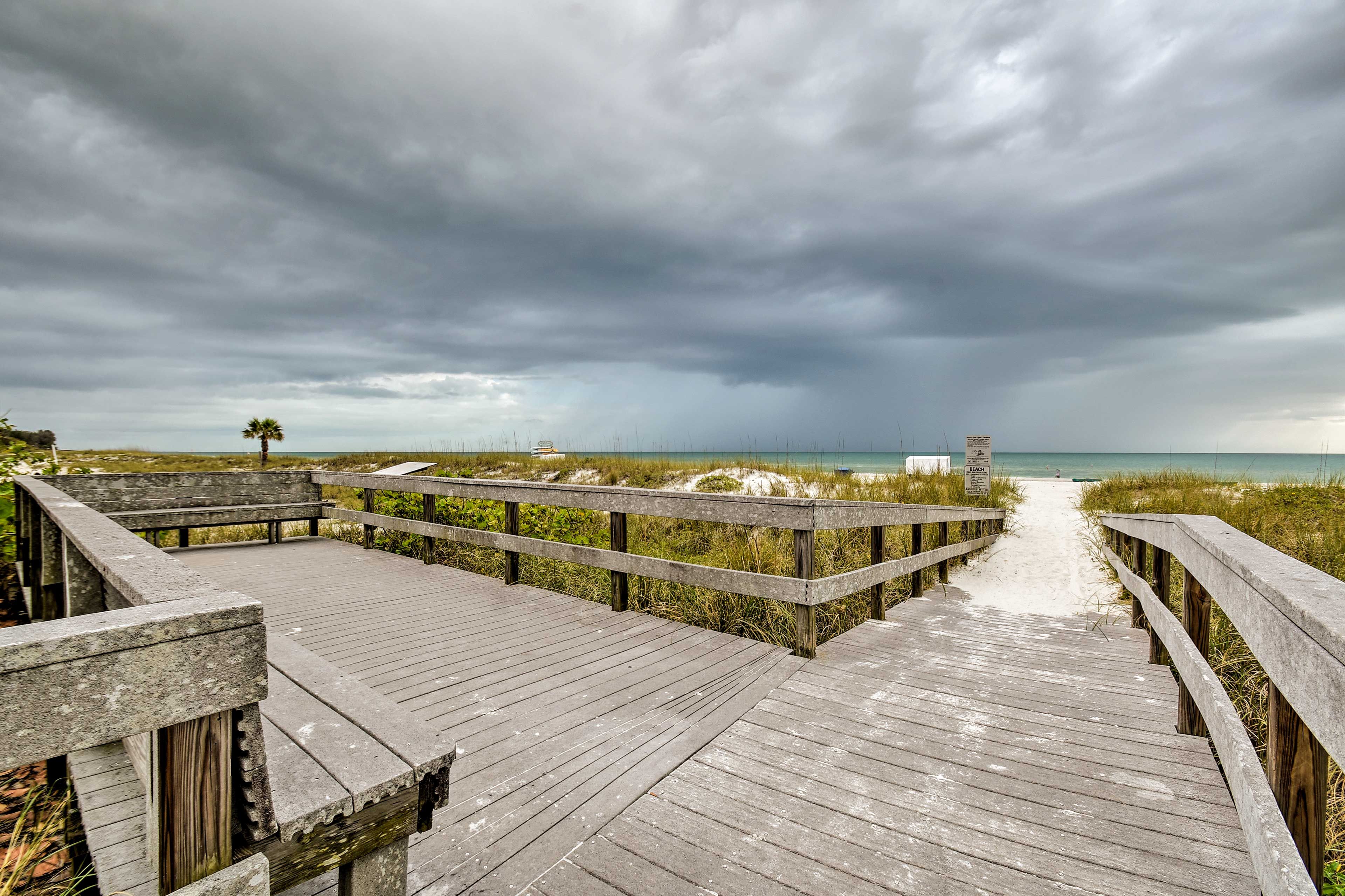 Take the boardwalk over to the Atlantic Ocean.