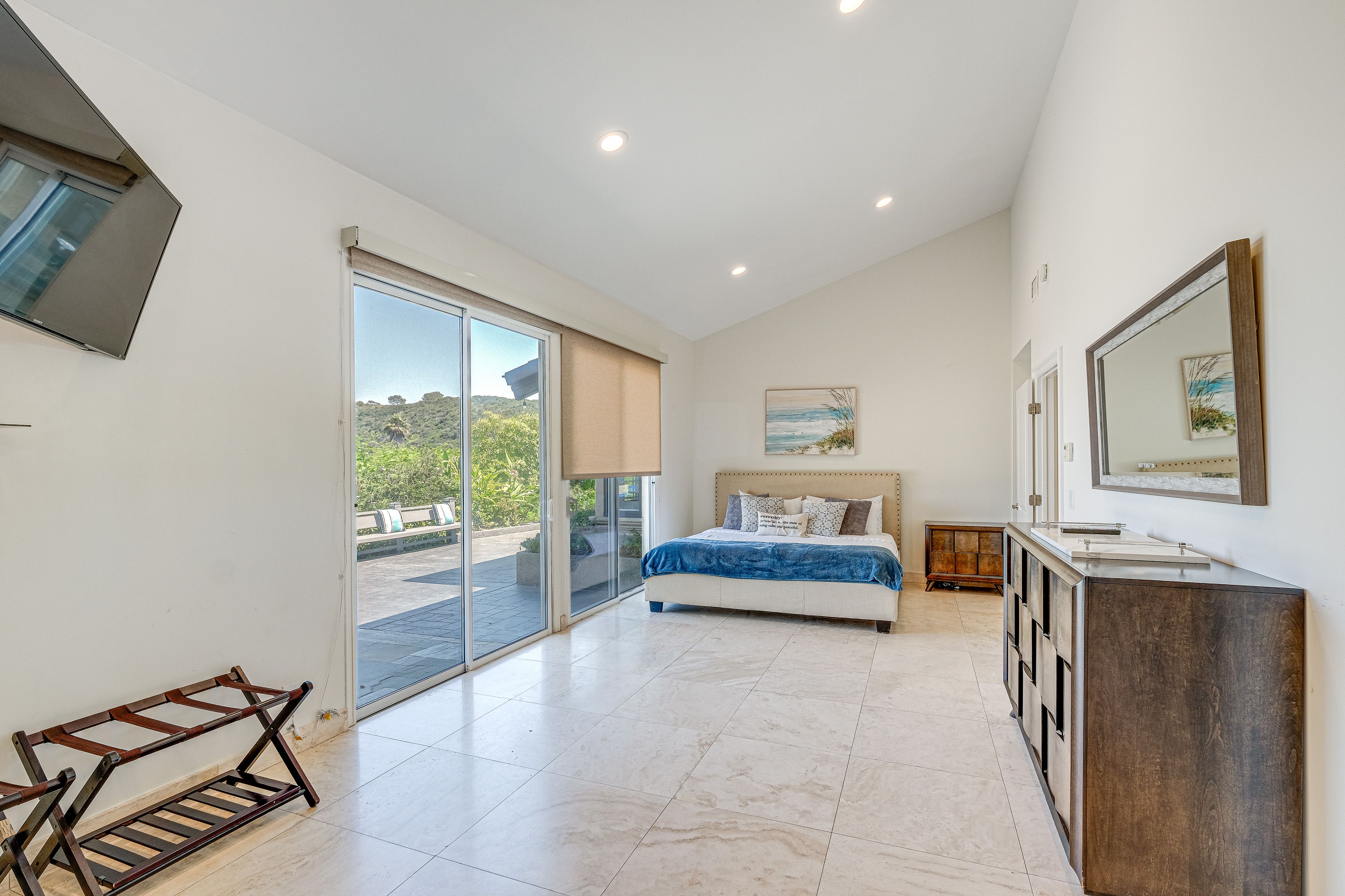 Bedroom 1 | California King Bed | Patio Access