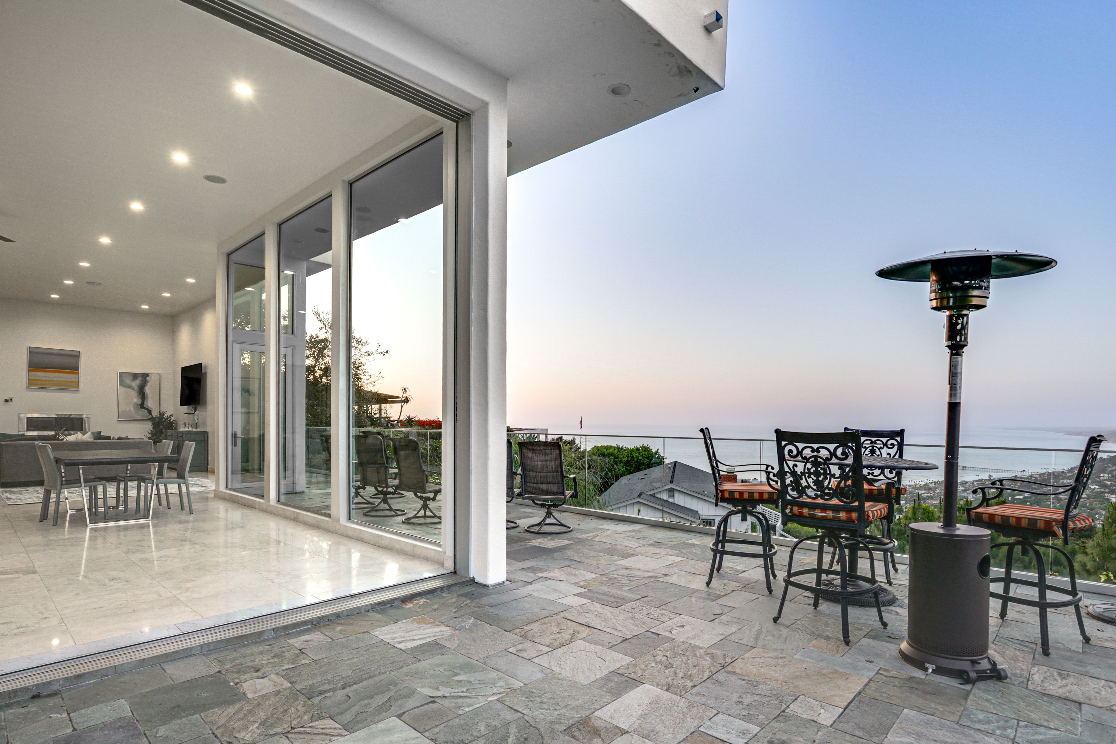 Private Patio | Outdoor Furnishings | Fire Pit | Heat Lamps