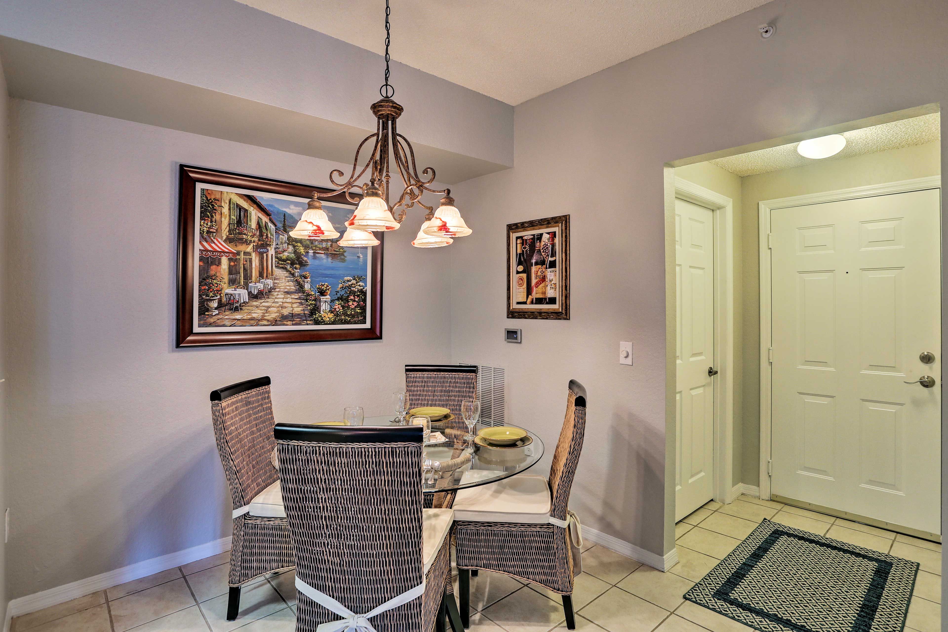 The home is accessible via keyless entry.