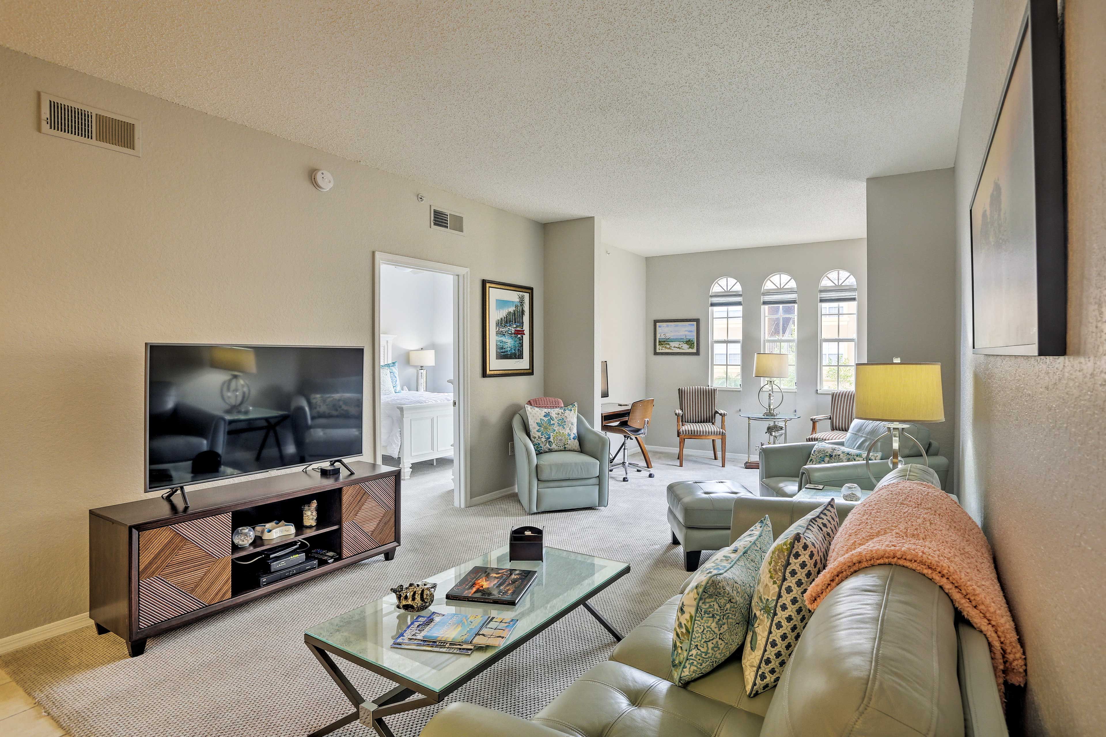 This 2-bedroom, 2-bathroom condo offers accommodations for up to 4 guests.
