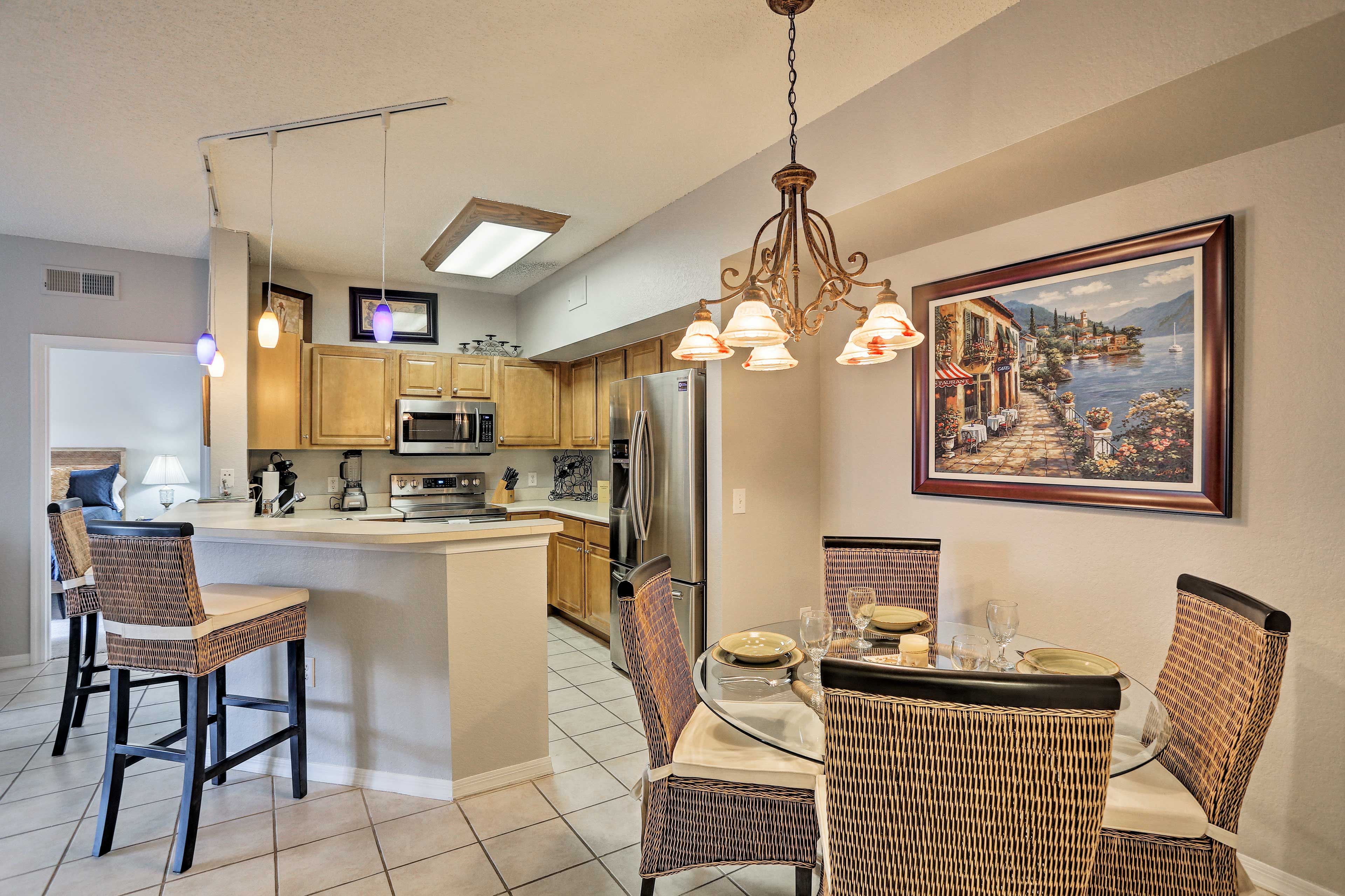 Unwind in your very own unit after a day at the beach.
