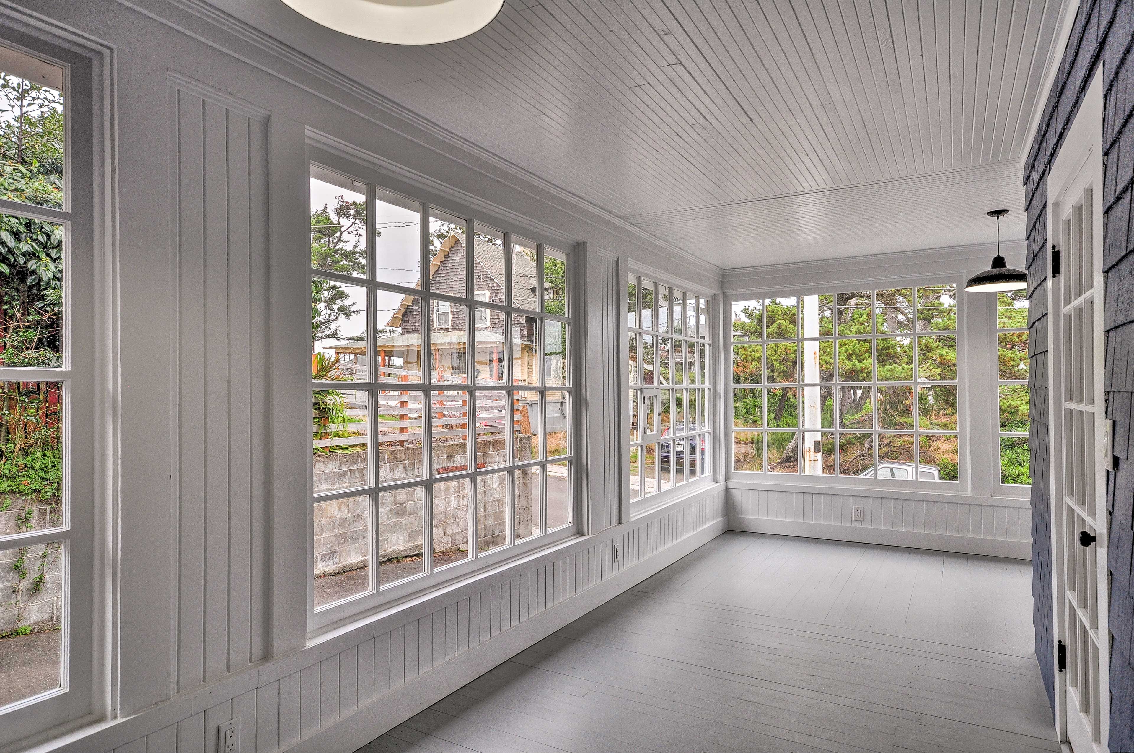 The sunroom may be your favorite place to hang out!