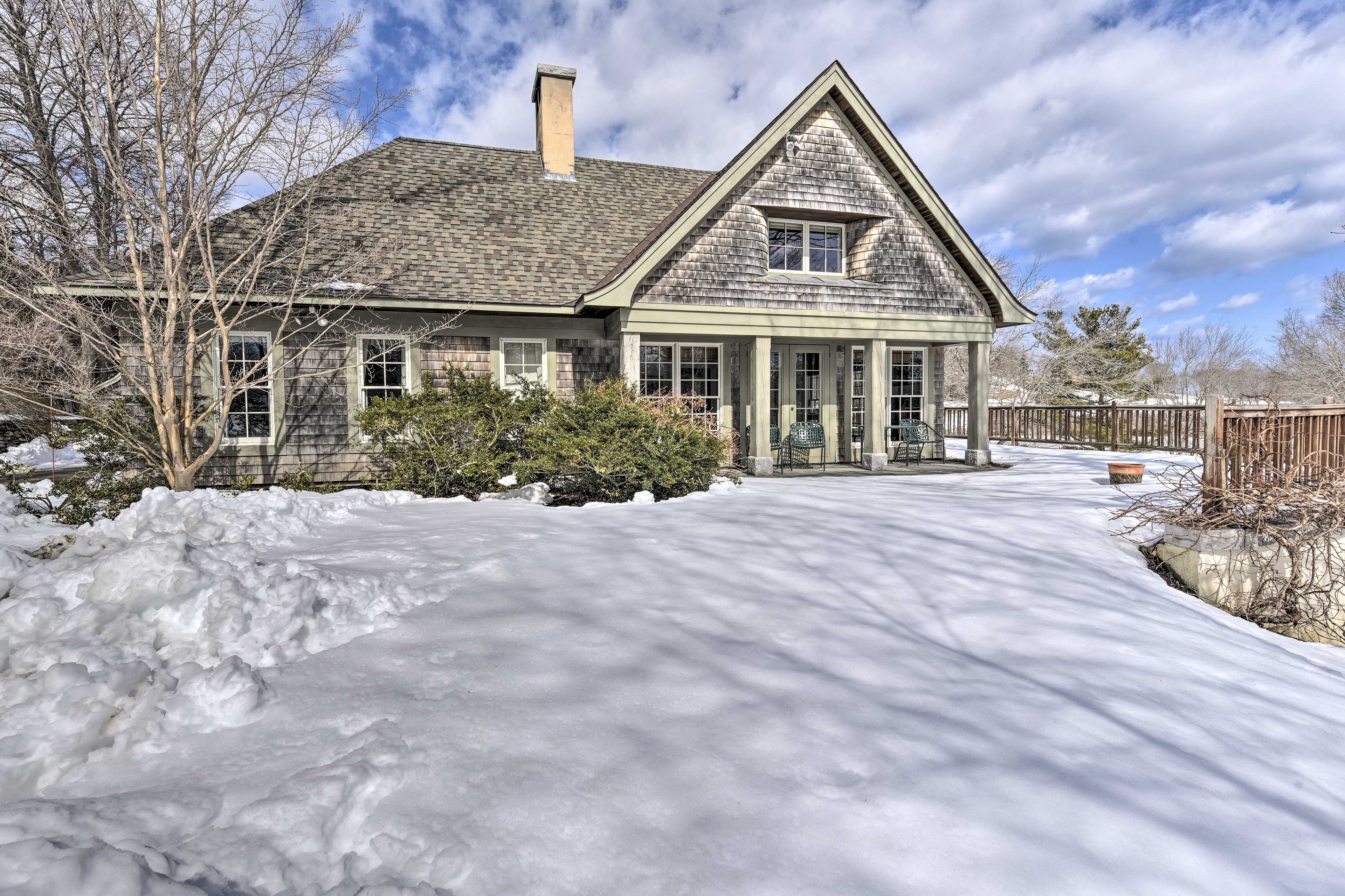 Property Exterior | 2-Story Home | Front Porch w/ Seating