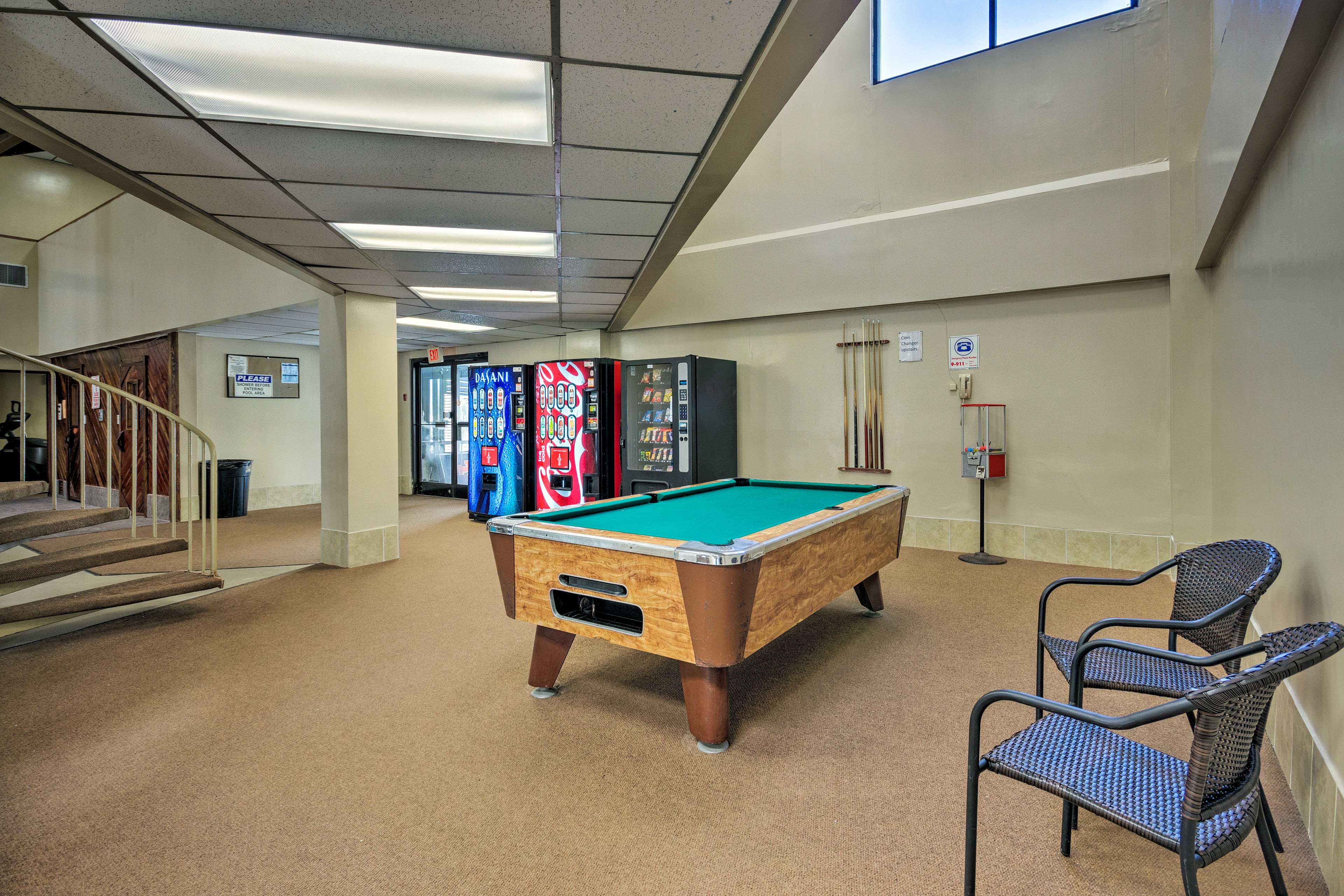 Show off your skills on the pool table.
