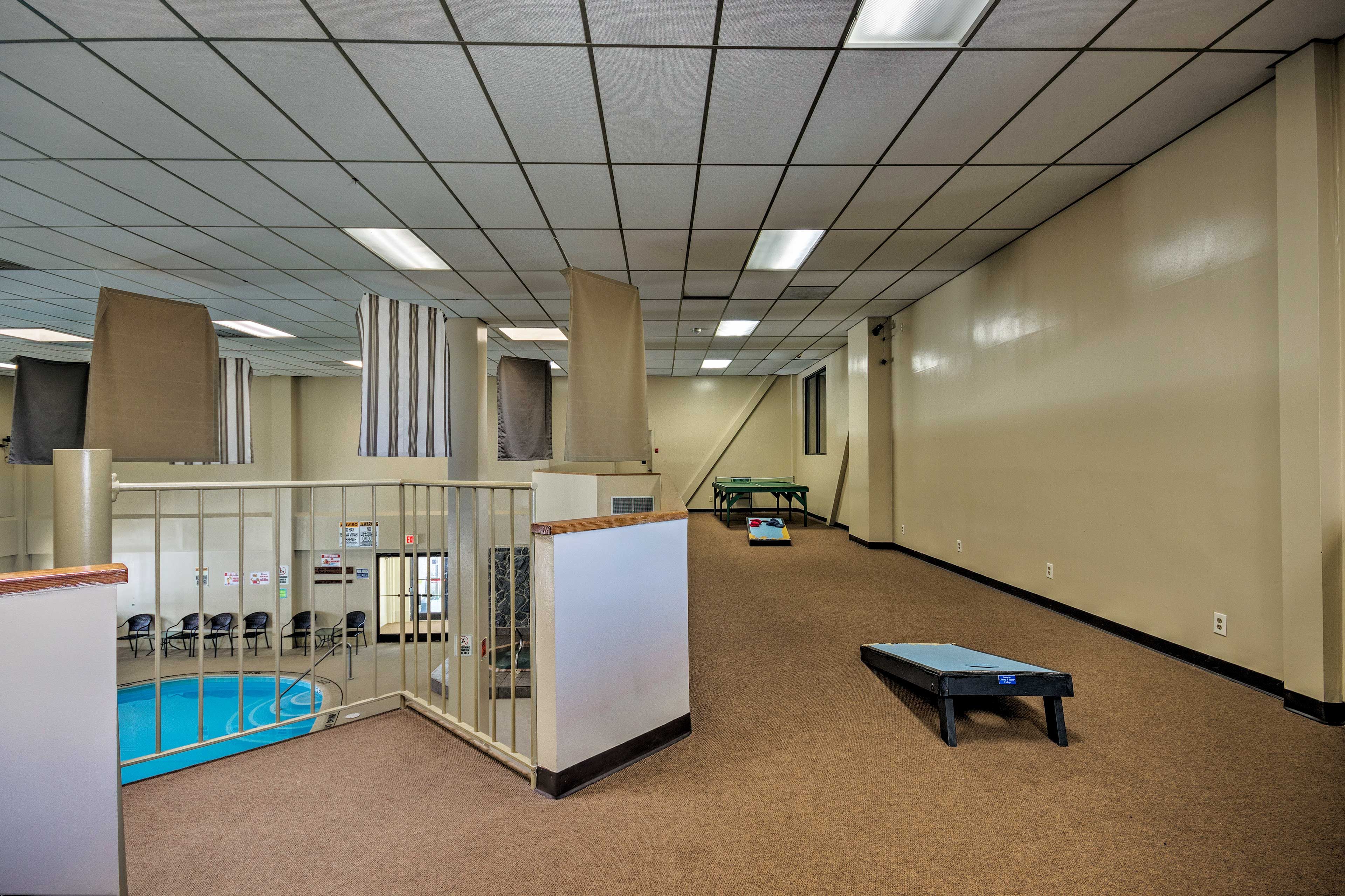 There is a spacious recreation area.