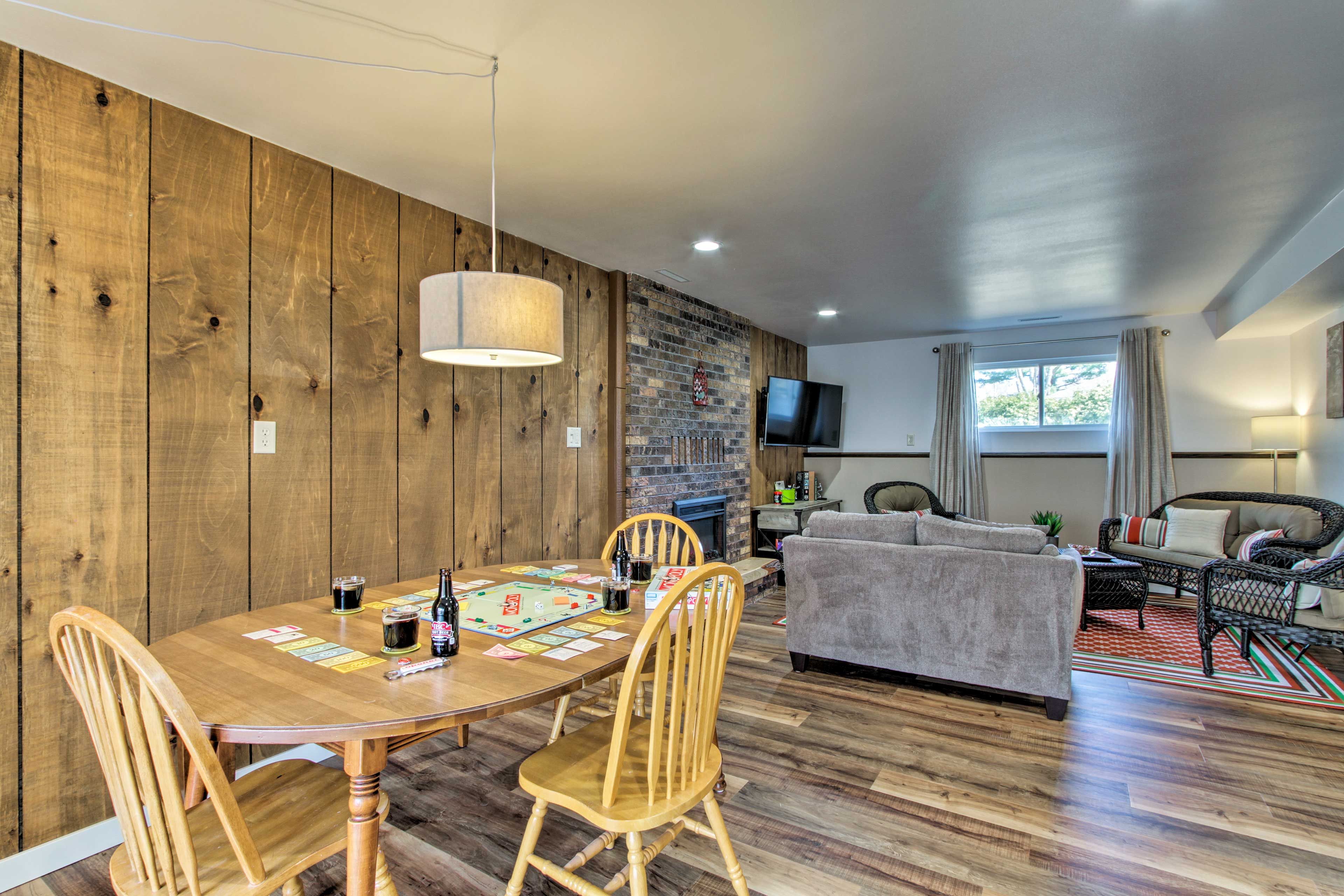 Basement Living Room & Dining Area | Board Games