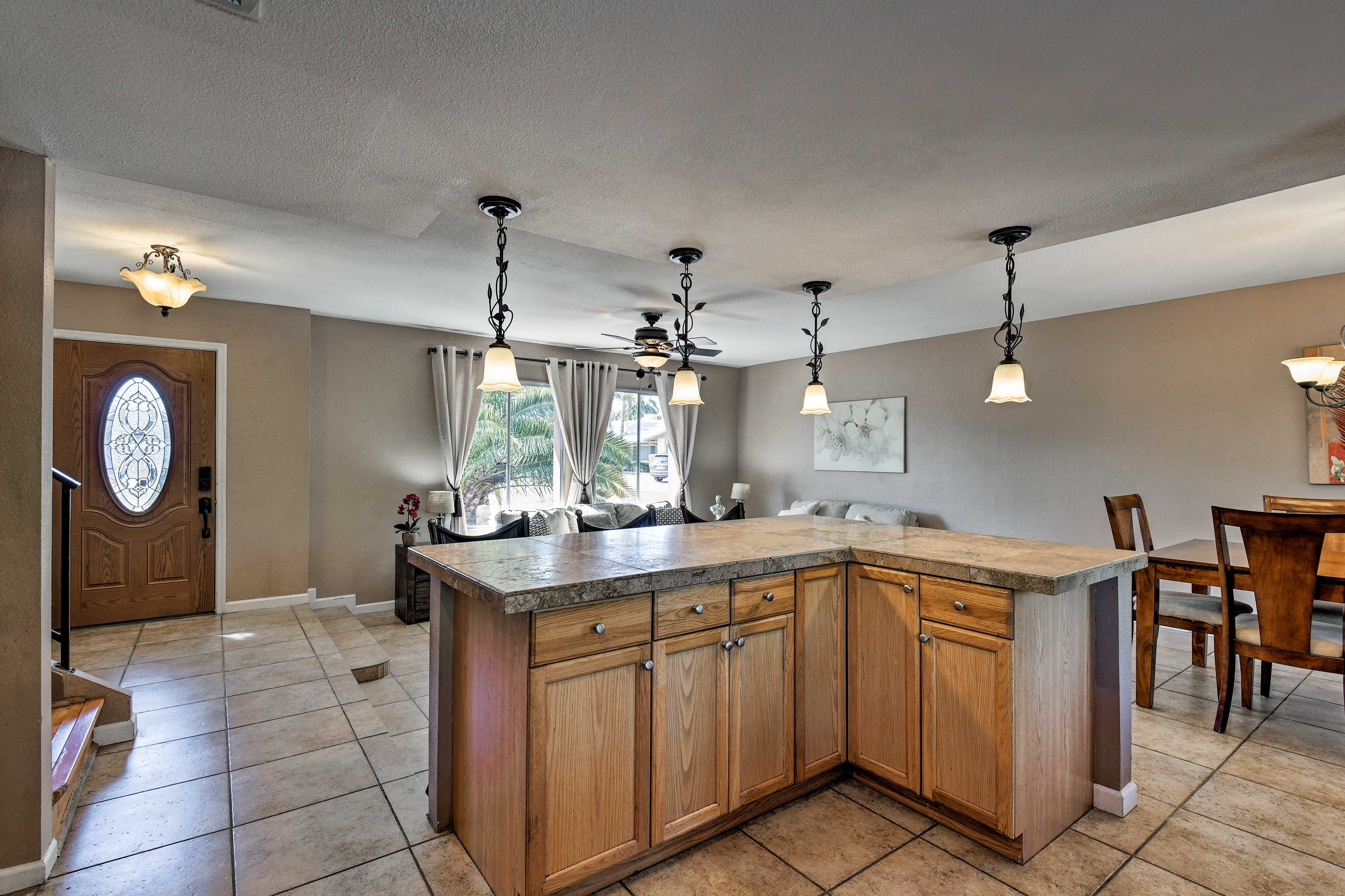 The chef is never left out of the conversation in this home.