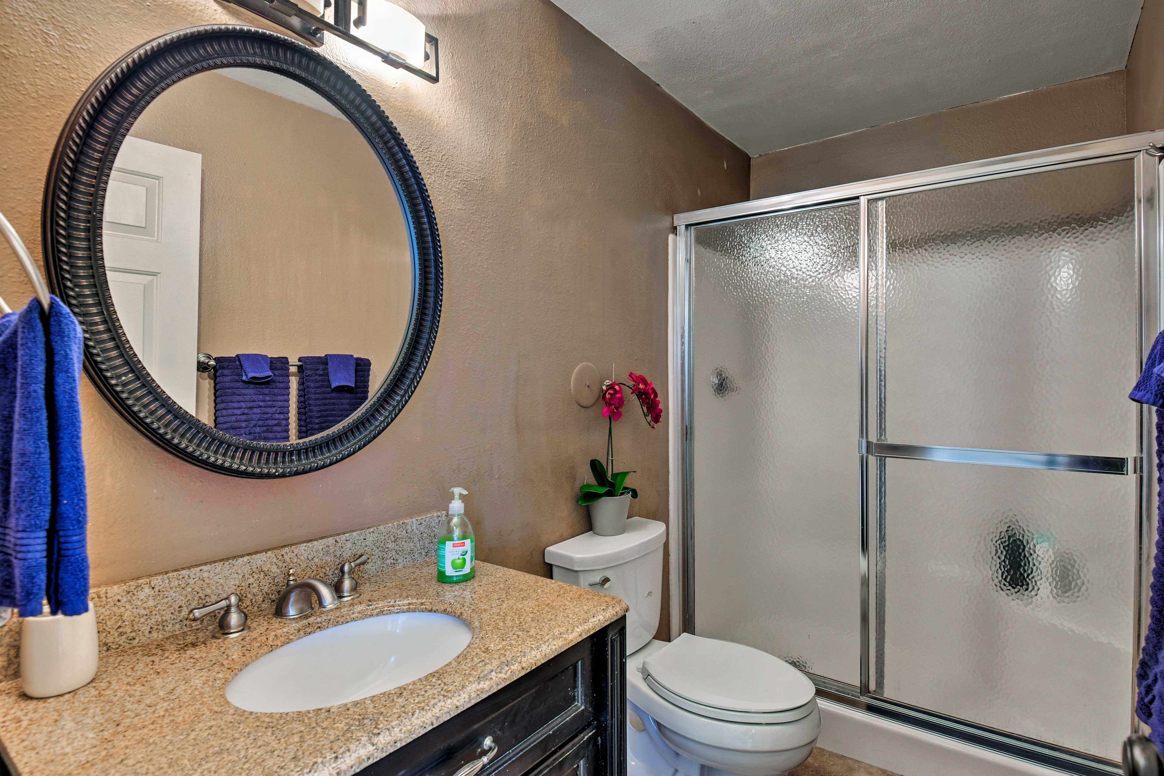 A second full bathroom is located on the ground floor.
