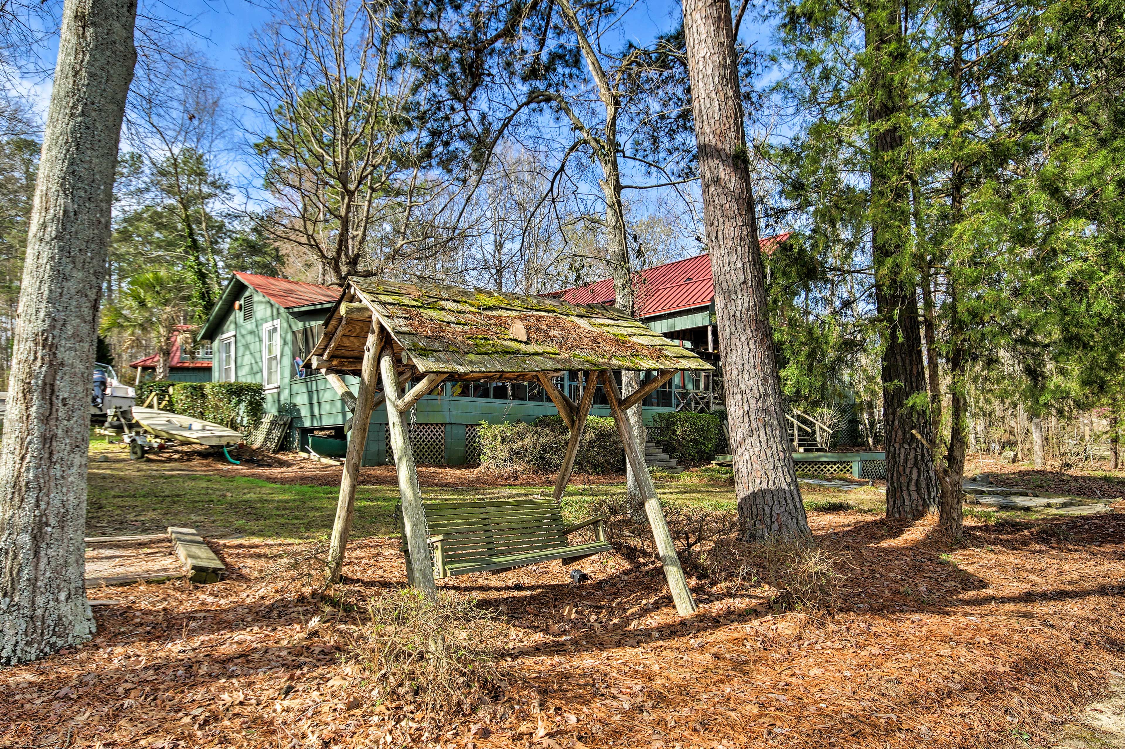 Backyard | Bench Swing | No Access to Attached Guest House