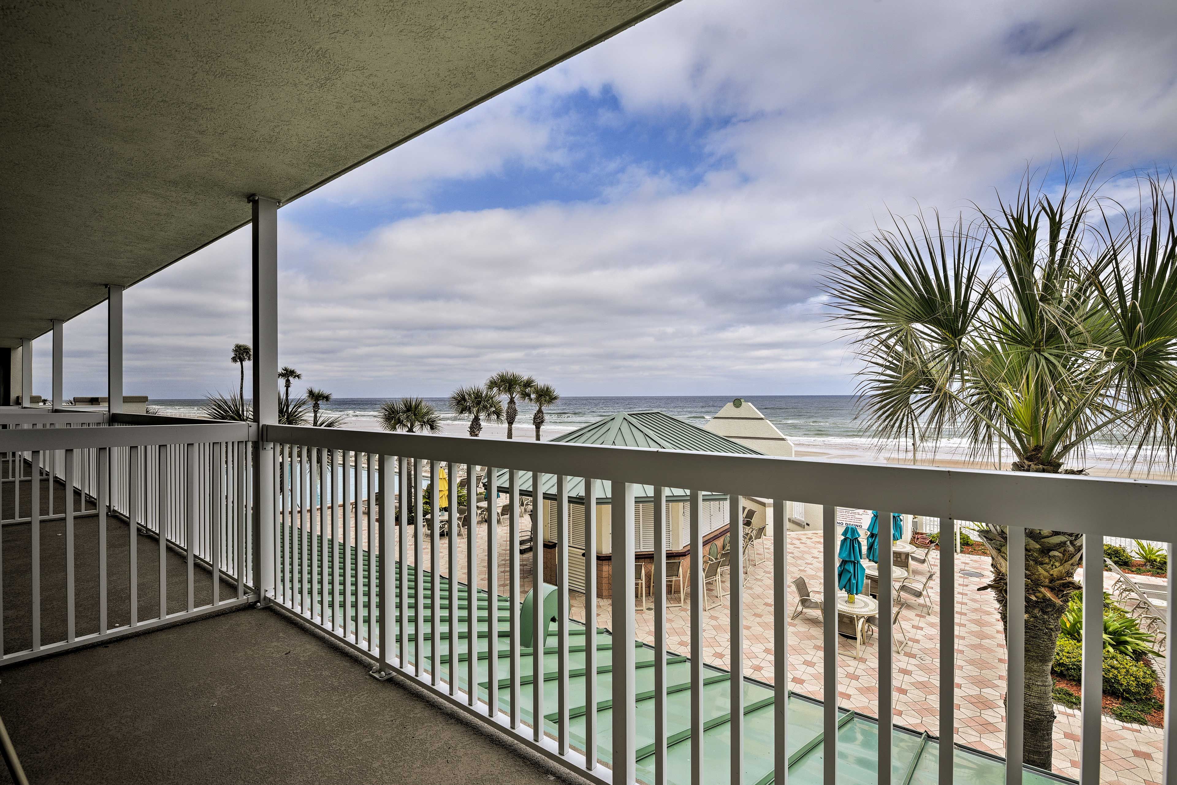 You'll have access to a private balcony & community amenities during your stay.