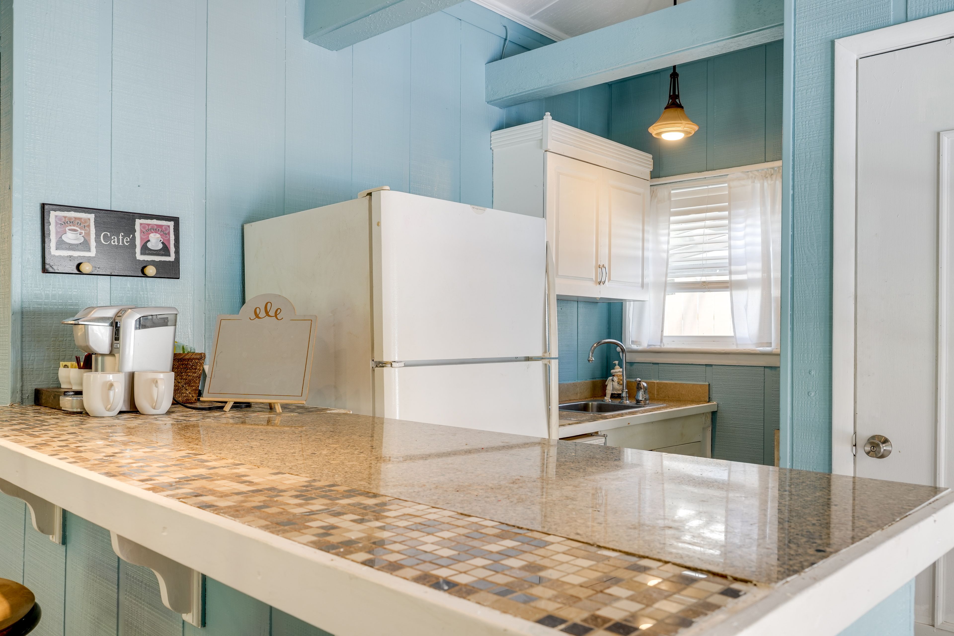 Kitchenette | Keurig Coffee Maker | Toaster Oven | Cooking Basics