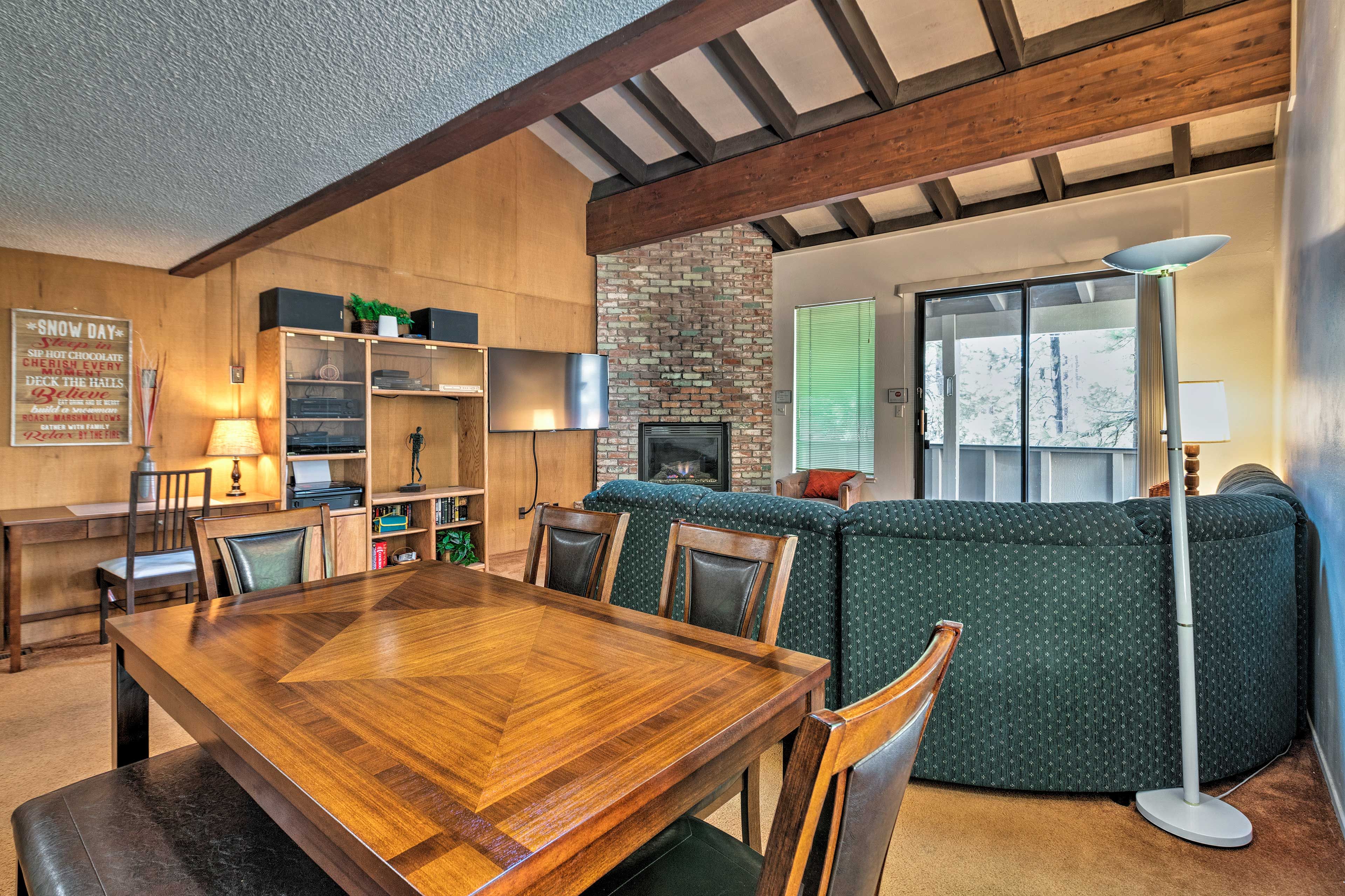 Enjoy snow days and lake days at this vacation rental townhome!