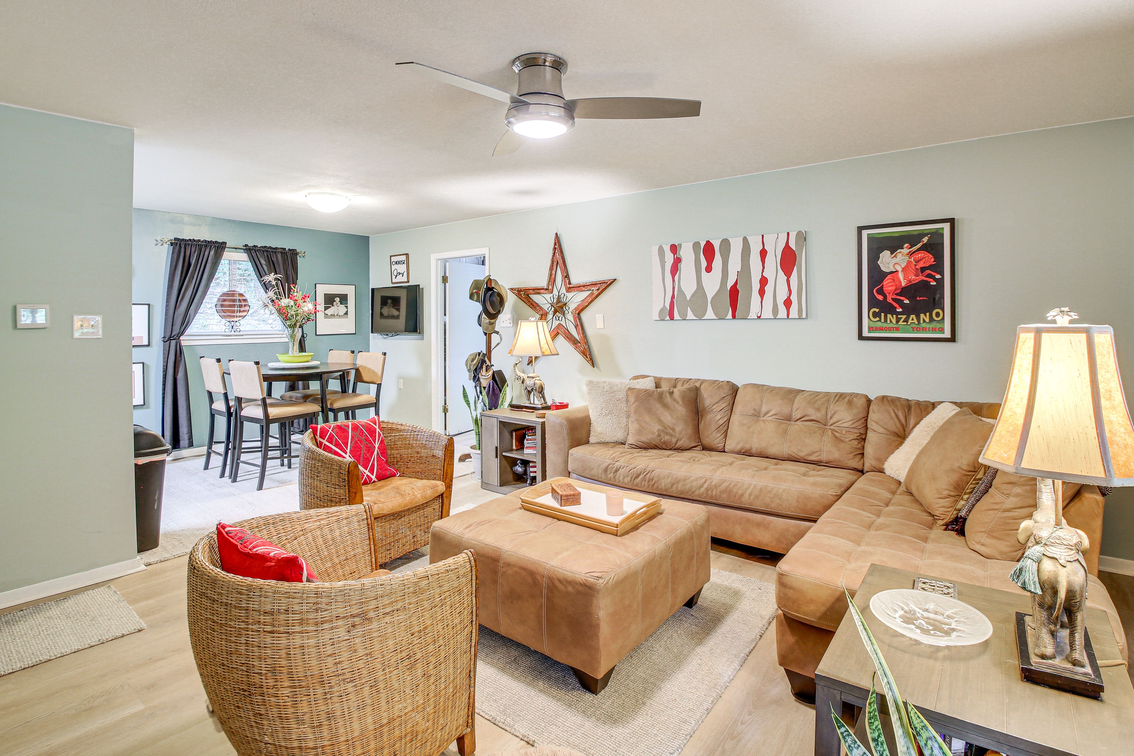 Hot Springs Vacation Rental | 3BR | 1.5BA | 2 Stairs Required | 1,133 Sq Ft