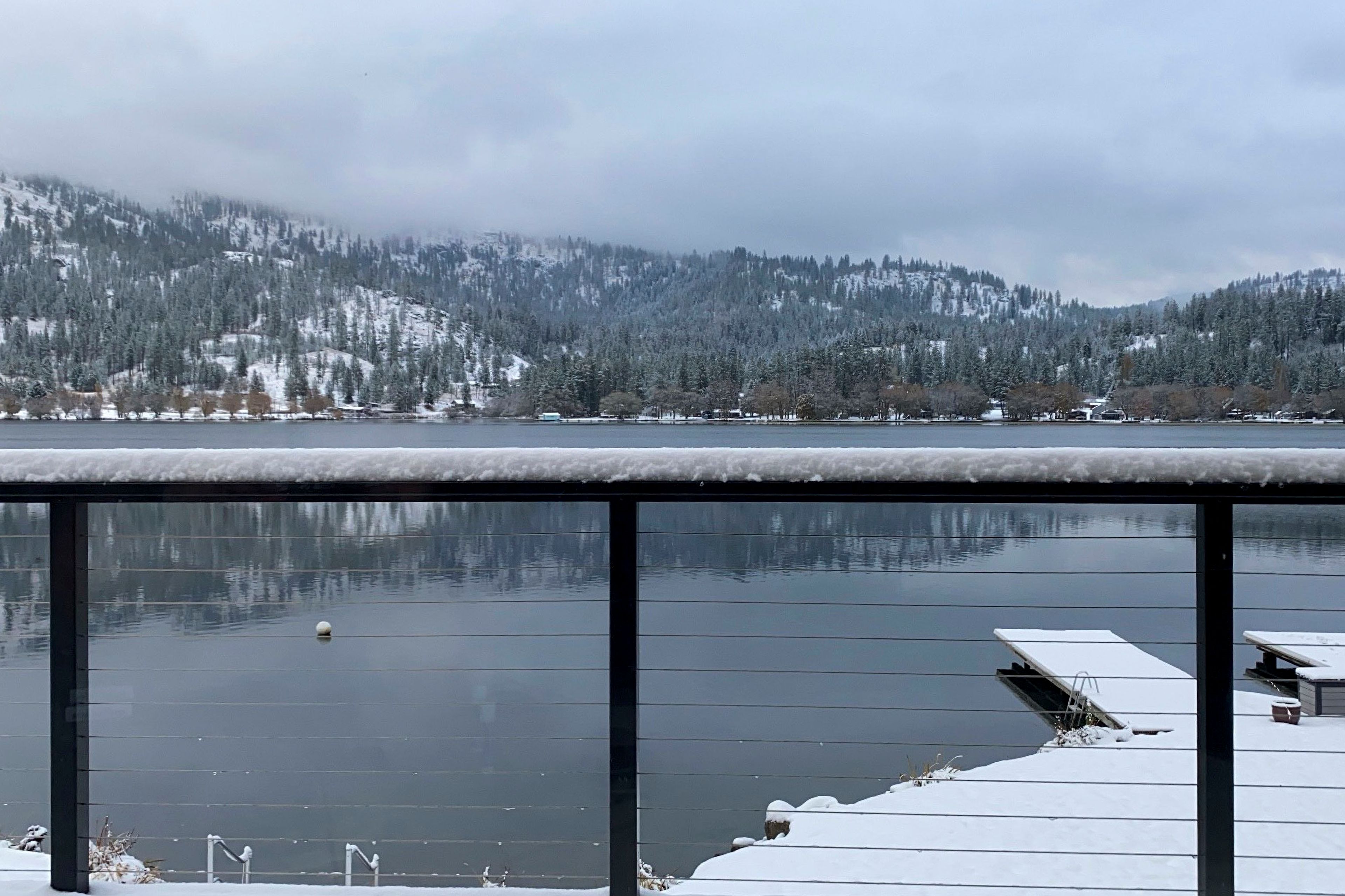 View from Furnished Deck in Winter