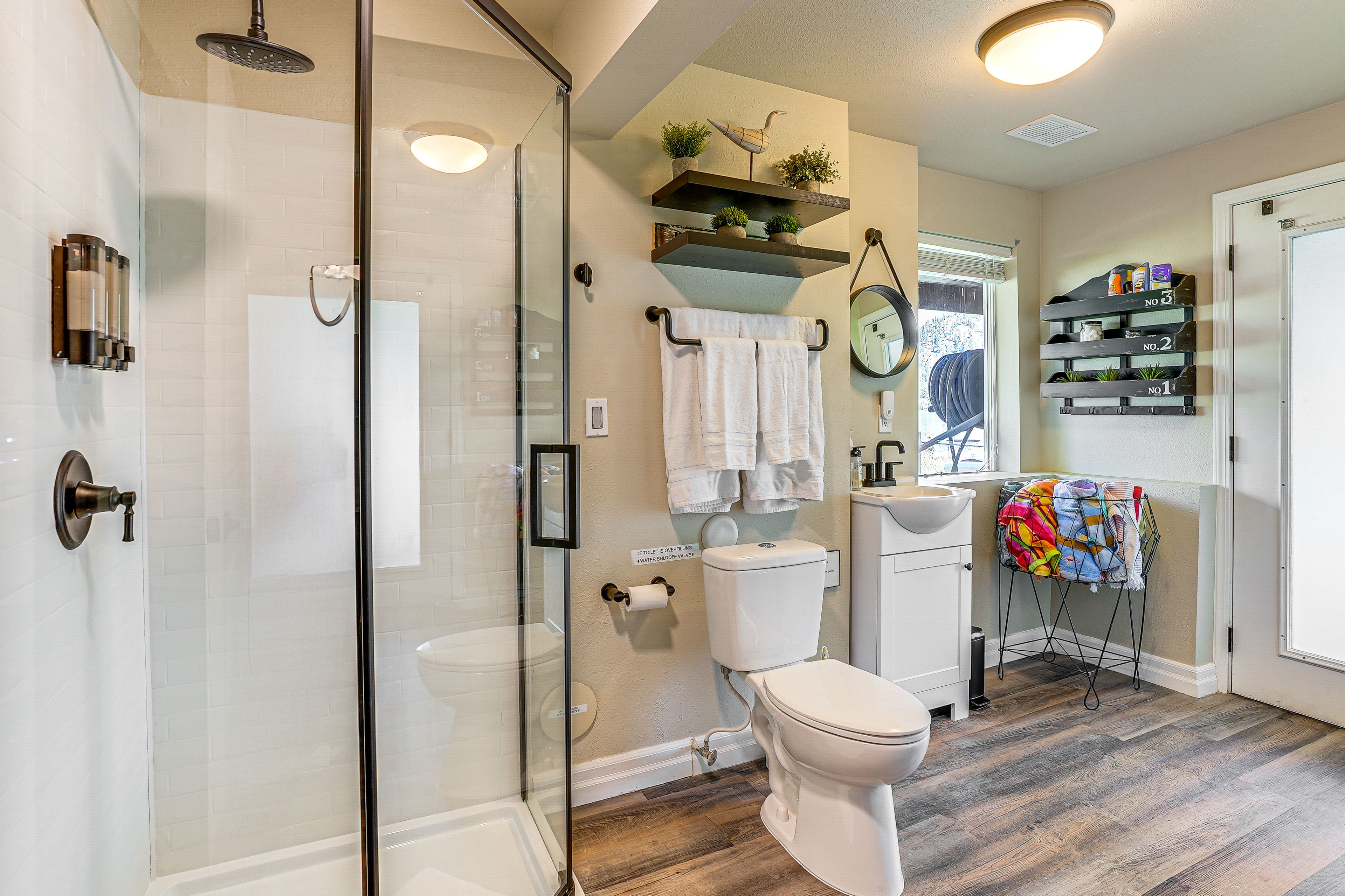 Bathroom | In-Unit Laundry Machines | Lower Level