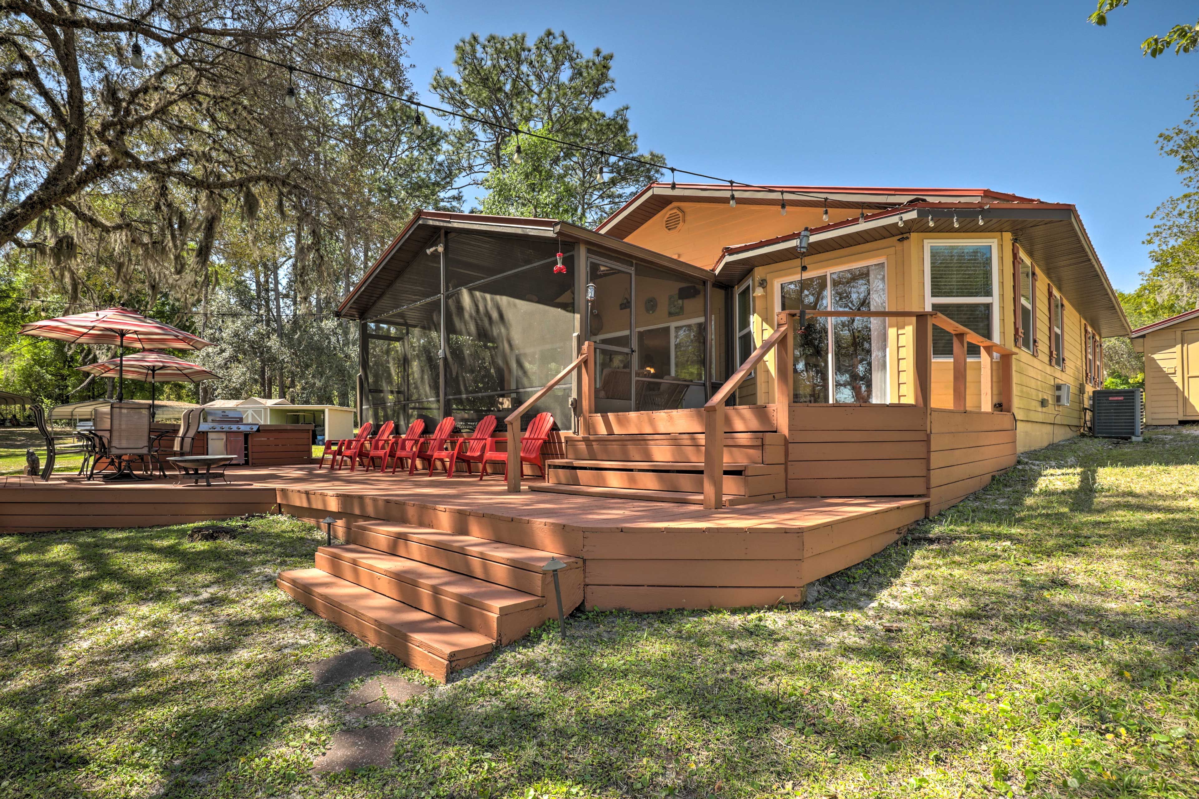 Keystone Heights Vacation Rental | 3BR | 2BA | 1,400 Sq Ft | 1 Step Required