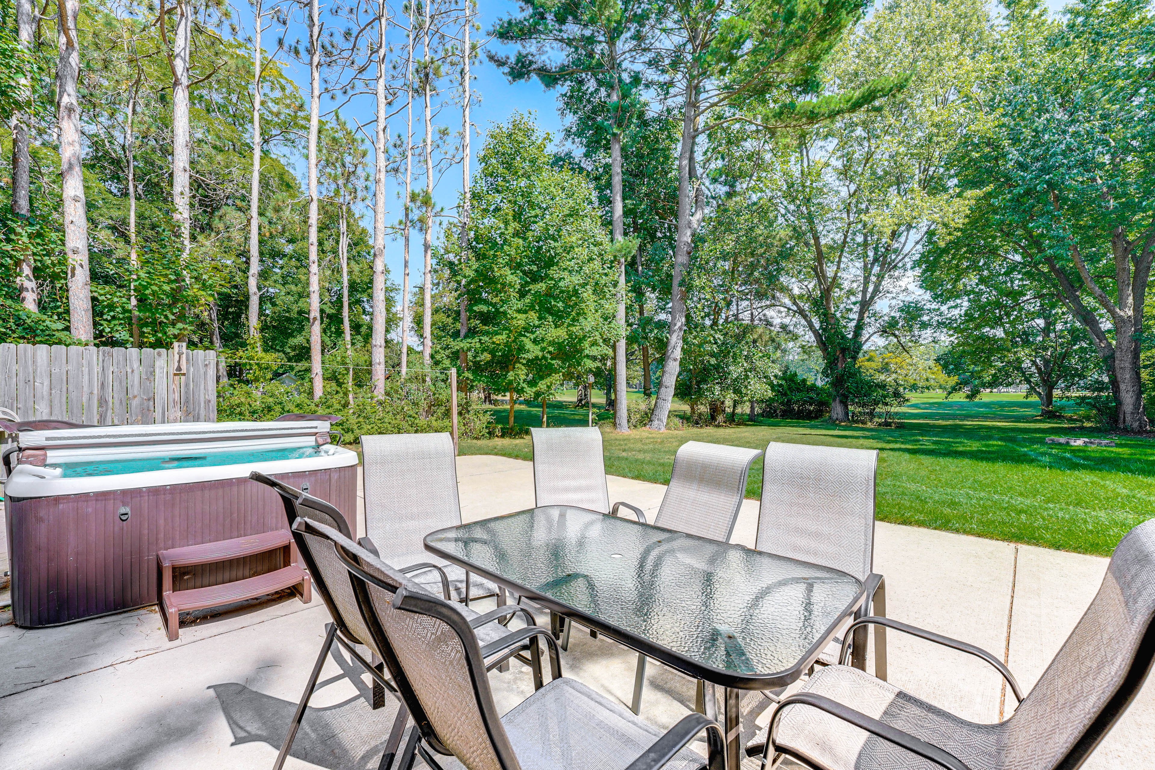 Furnished Patio | Outdoor Dining | Hot Tub | Spacious Yard