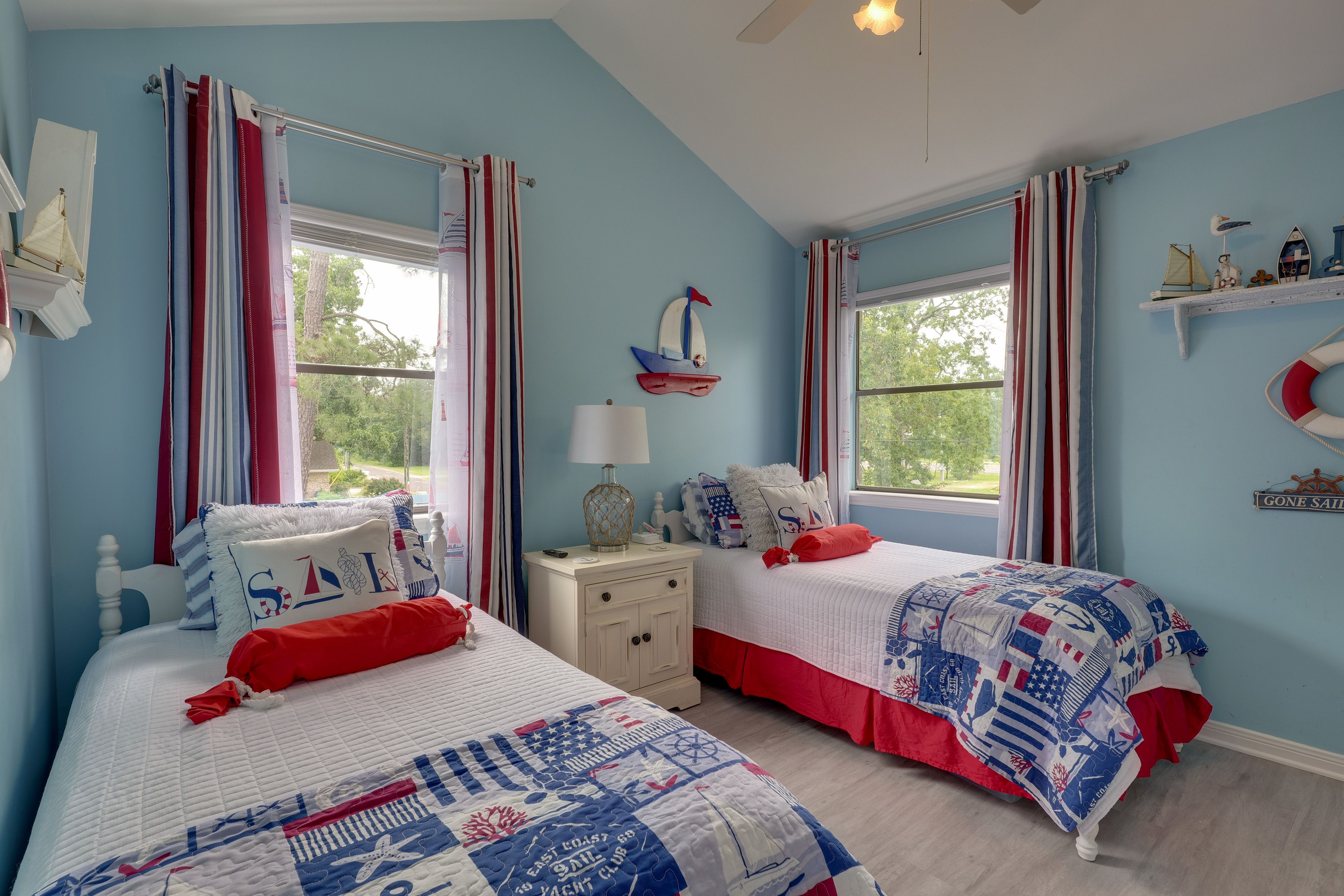 Bedroom 4 | 2 Twin Beds | Sailboat Bedroom