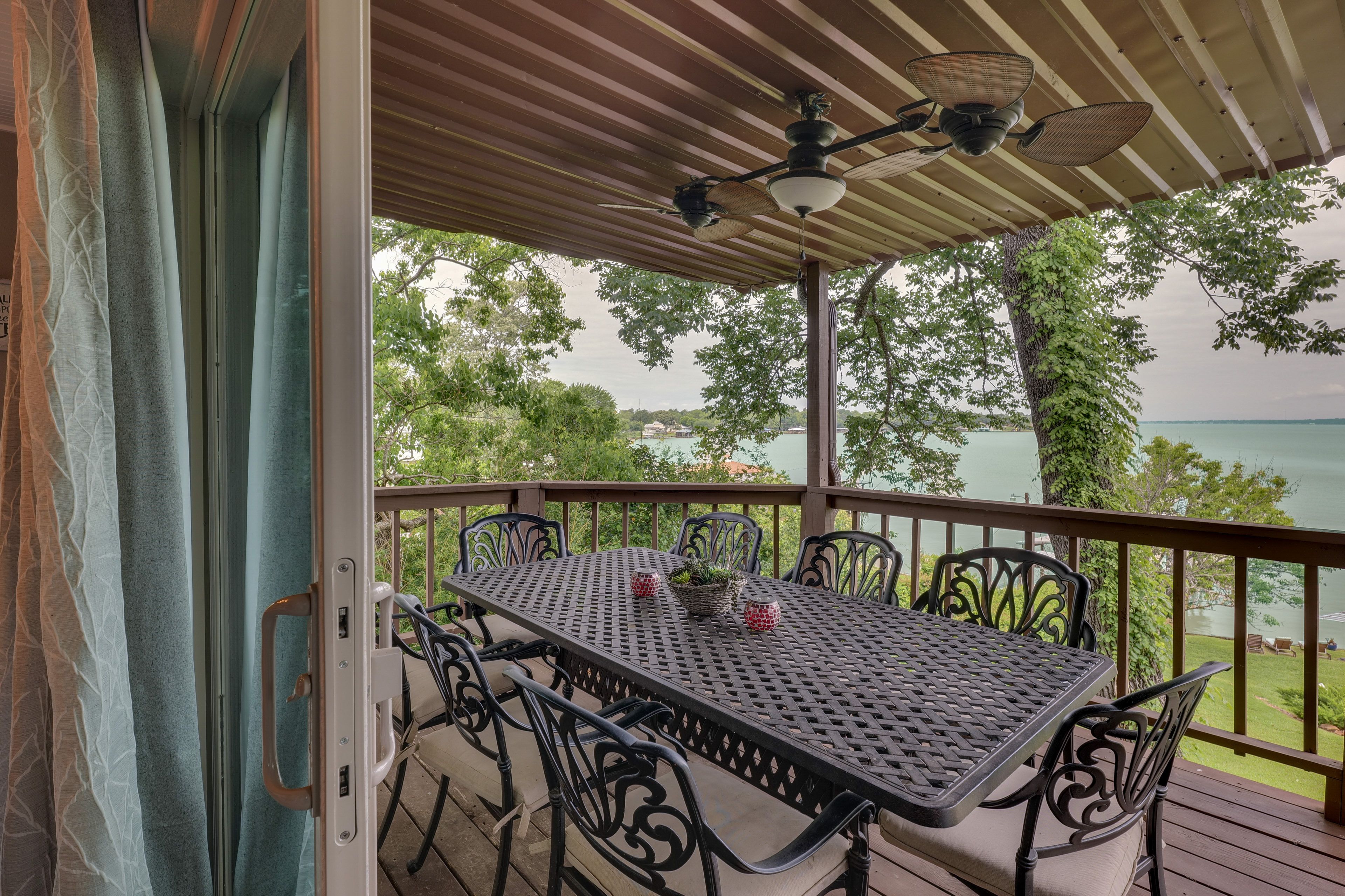 Covered Deck w/ Lake Views